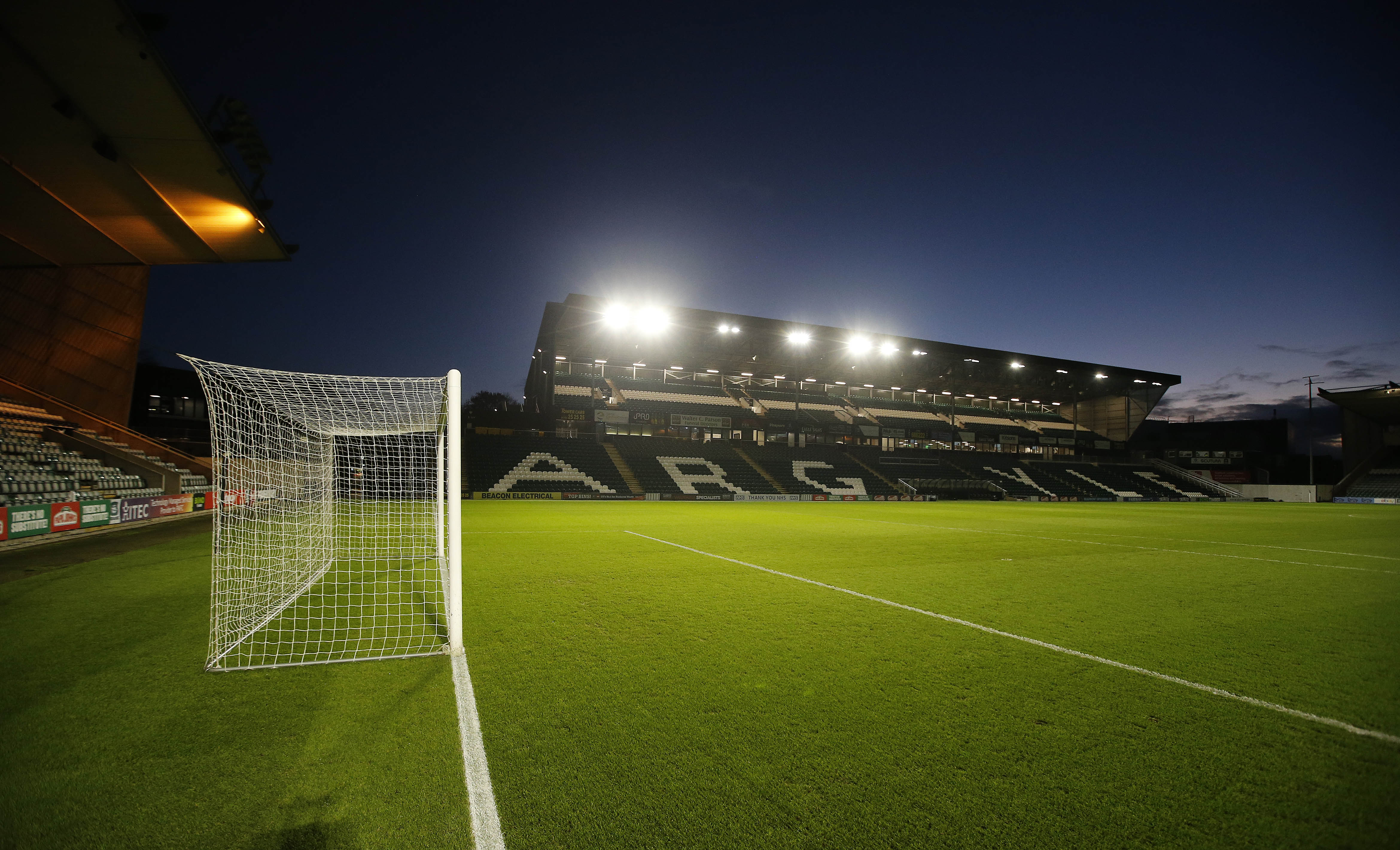 Home Park under the lights