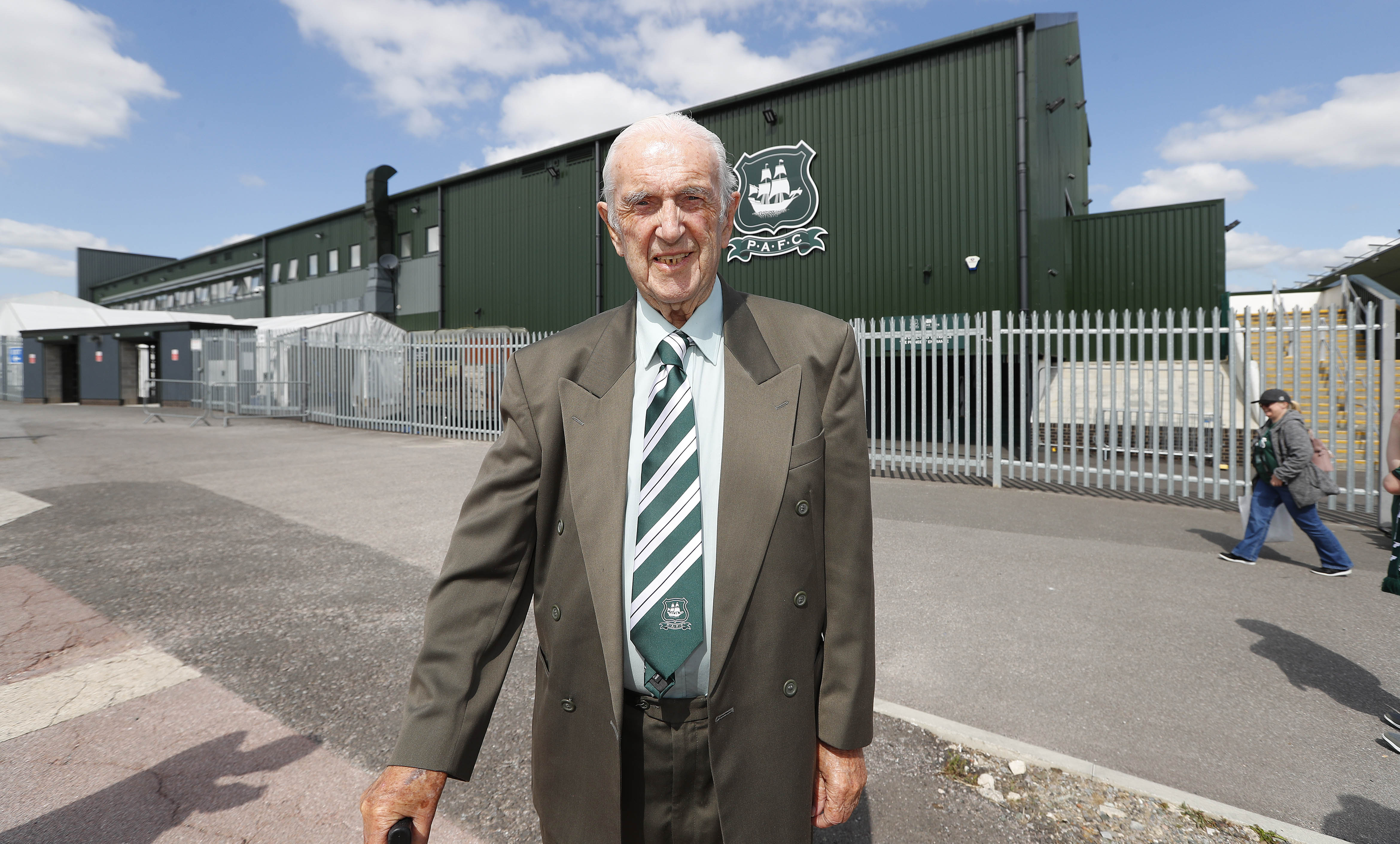 Graham Little on a recent visit to Home Park