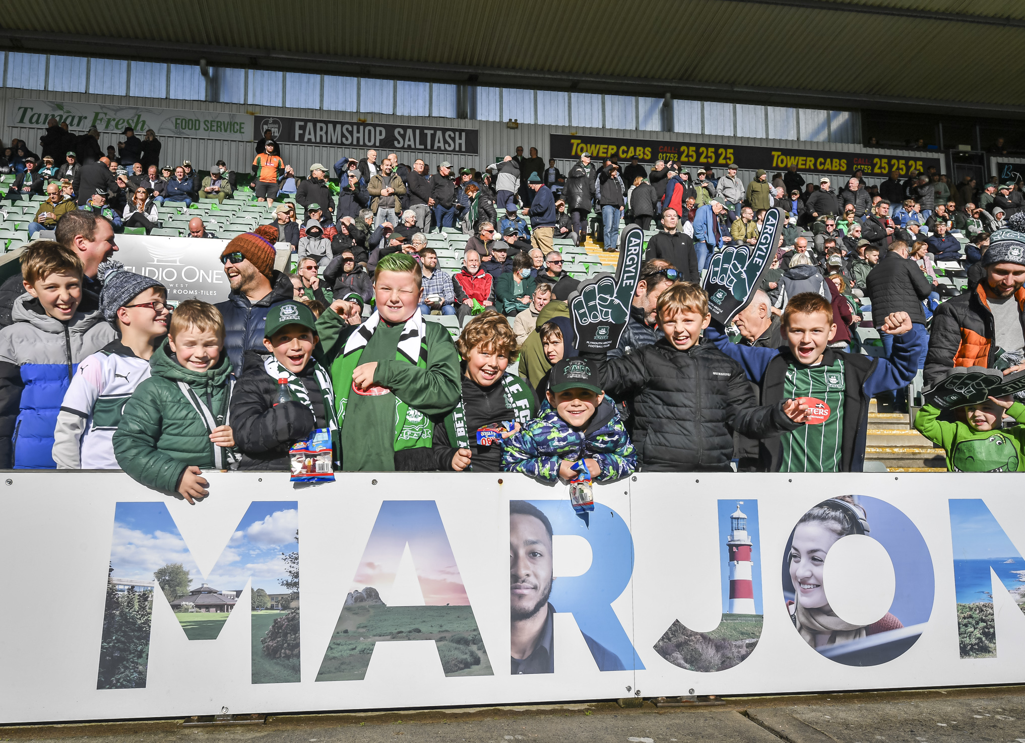 Young supporters at Home Park