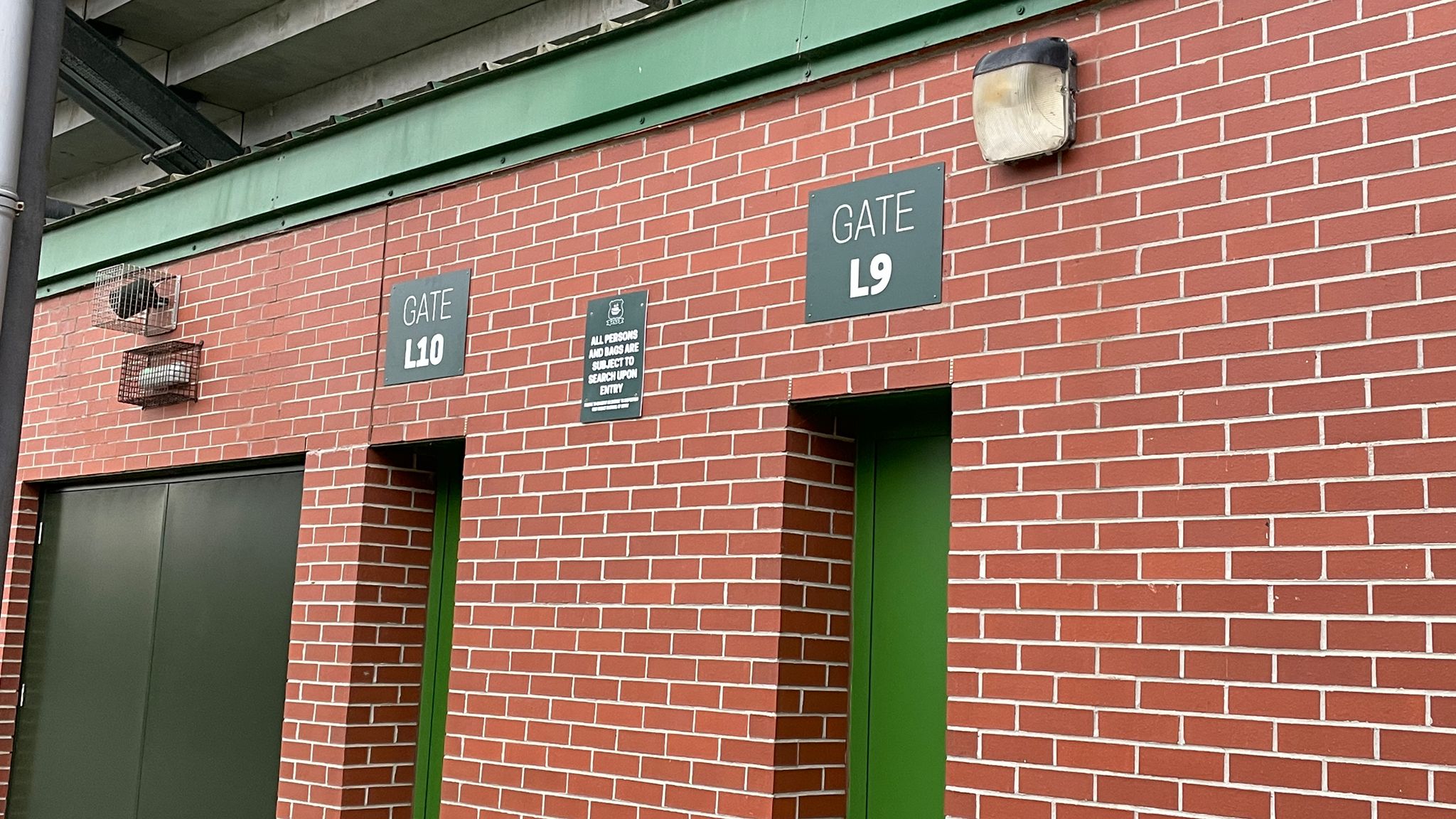 New gate signage at Home Park