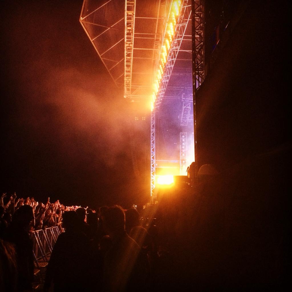 An image from the MTV Crashes event at Plymouth Hoe