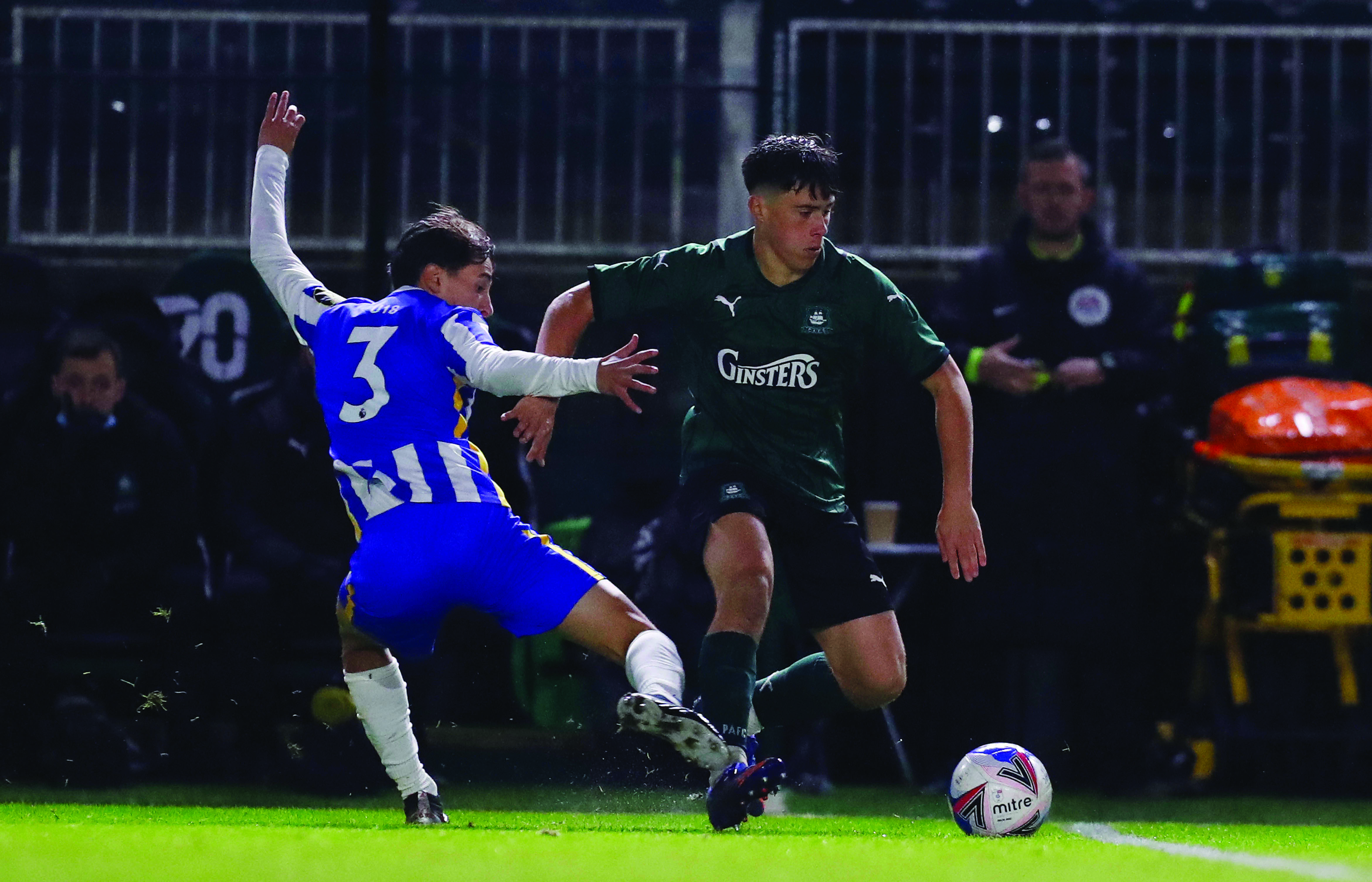 Oscar Rutherford in the FA Youth Cup