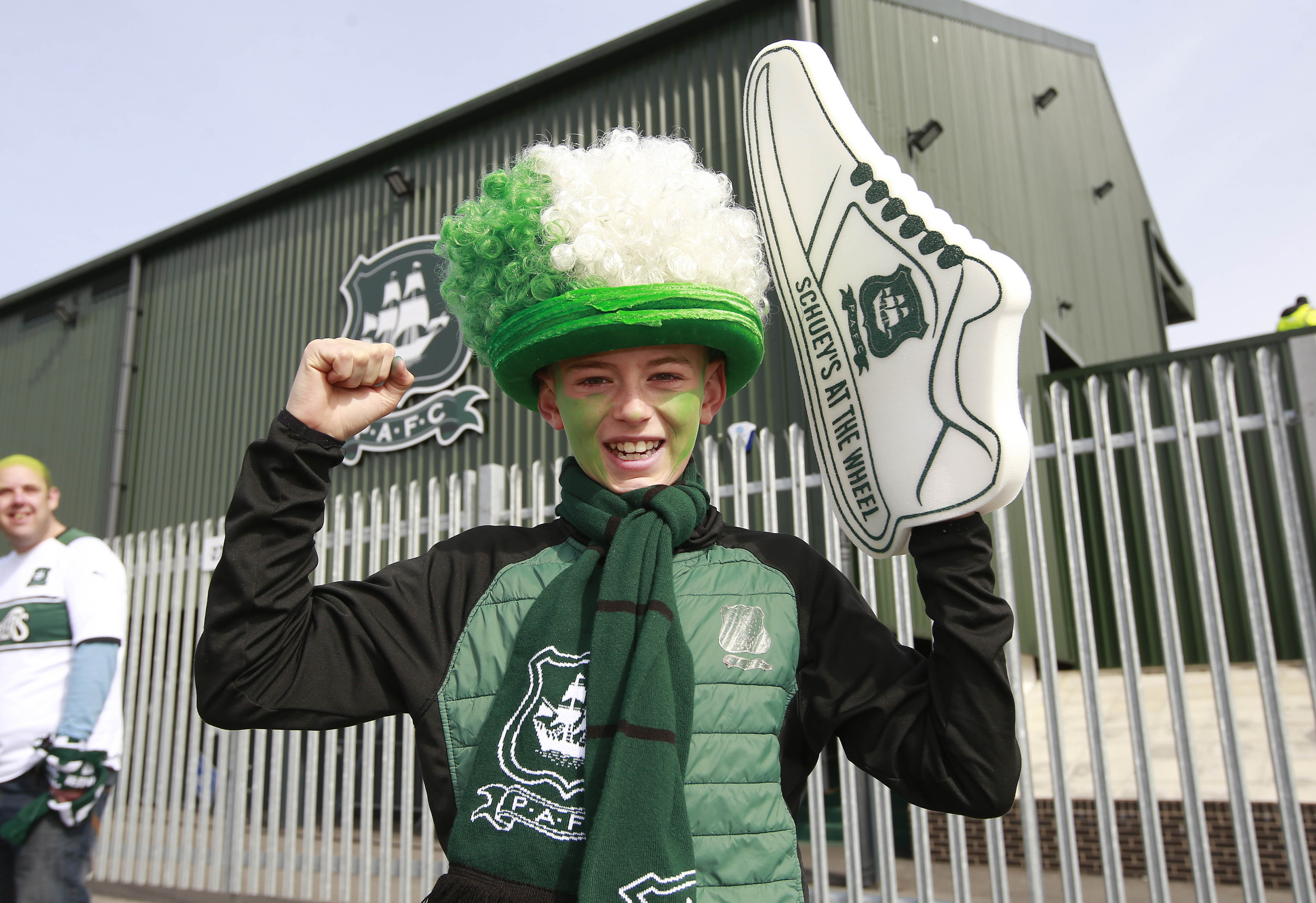 Young fan at Home Park