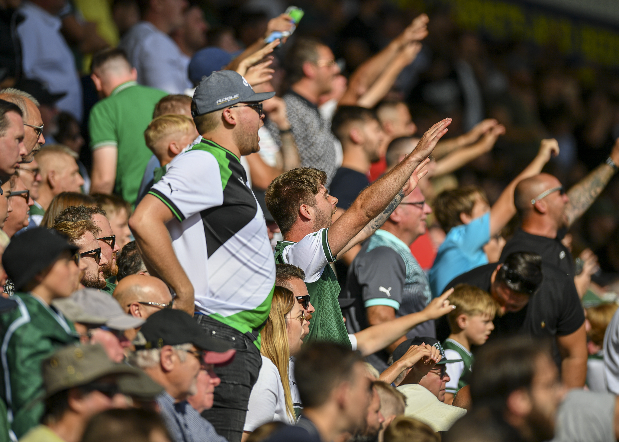 The Green Army against Bolton Wanderers