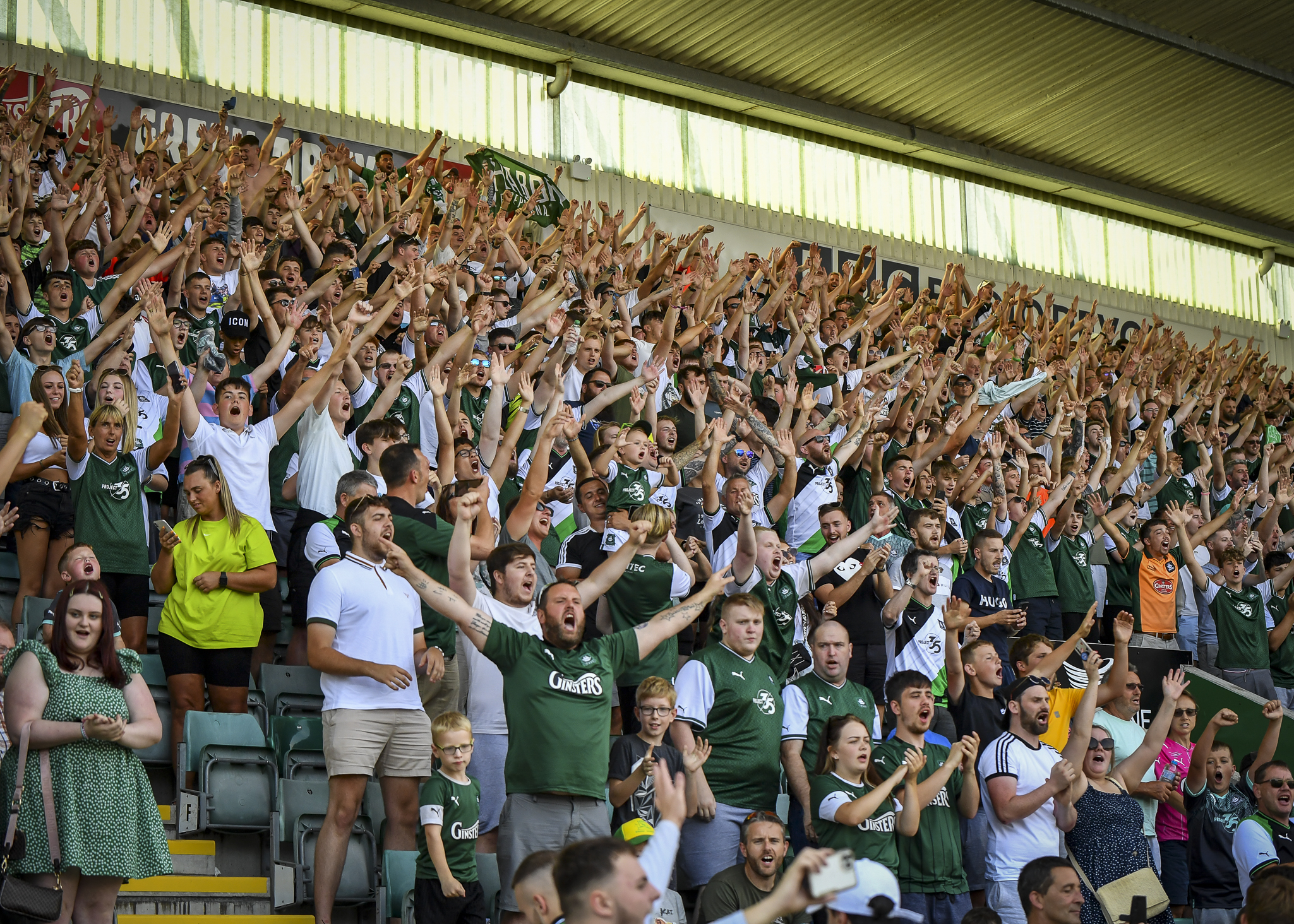 Green Army against Peterborough United