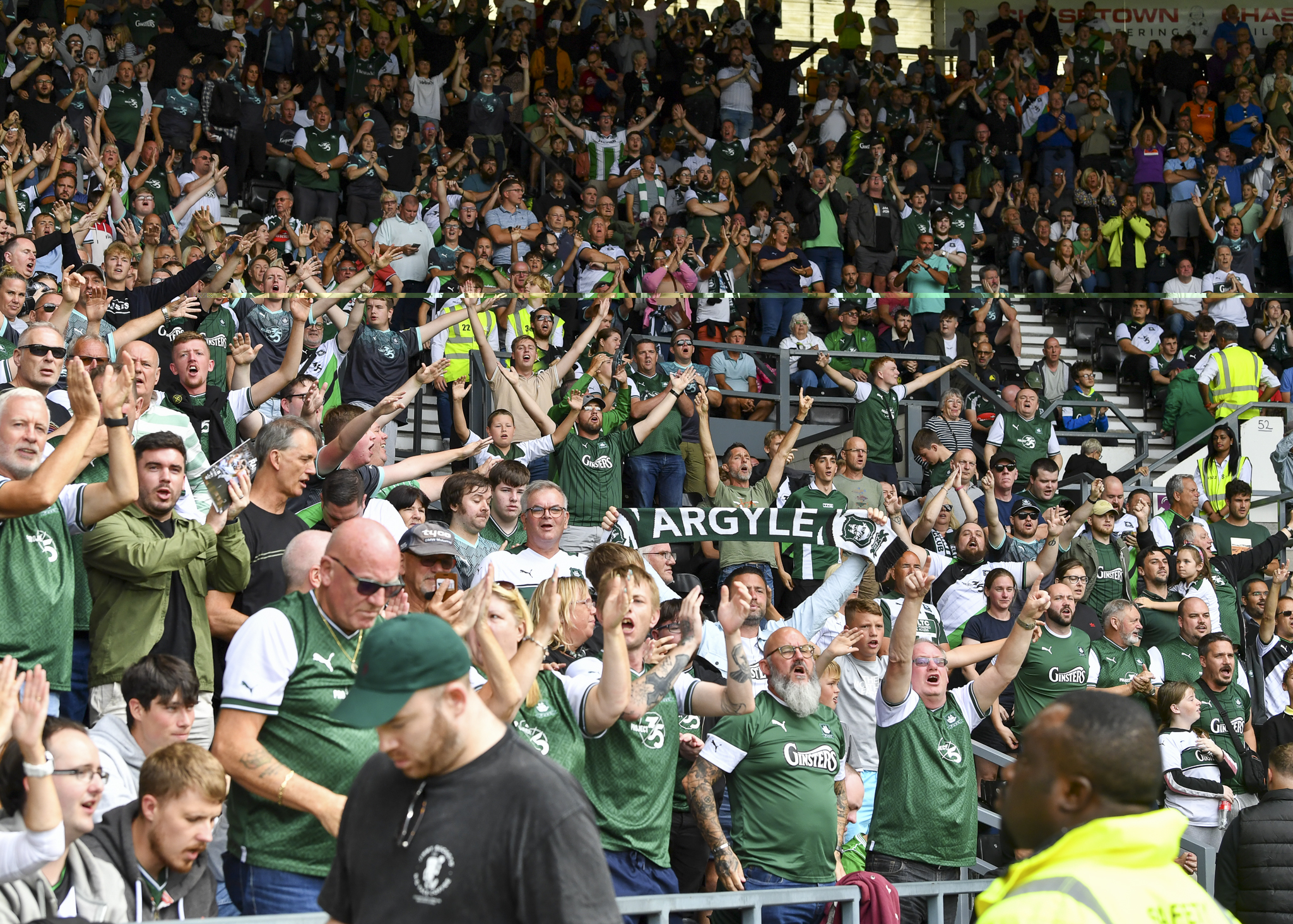 Green Army at Derby County