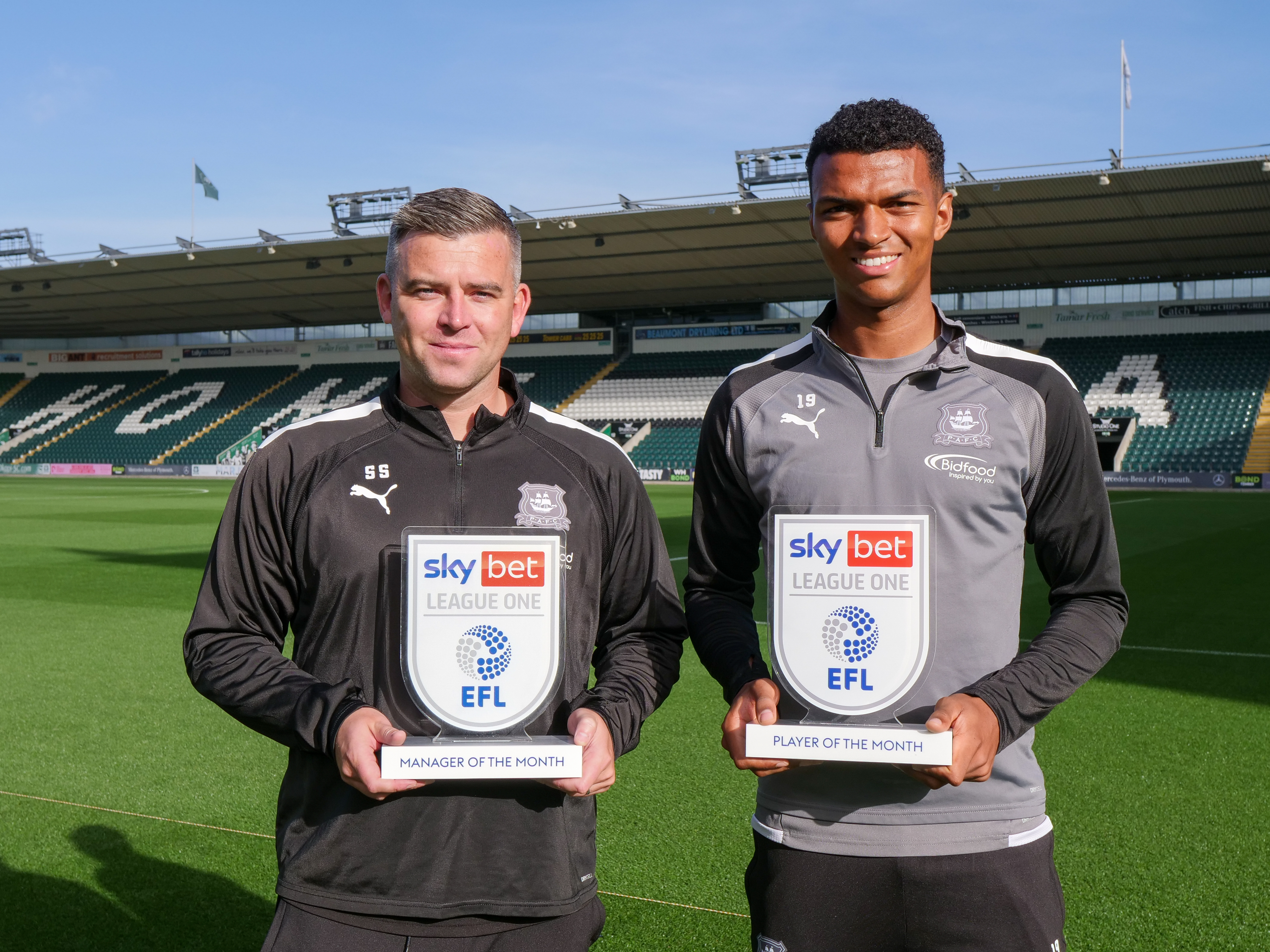 Player and manager of the month