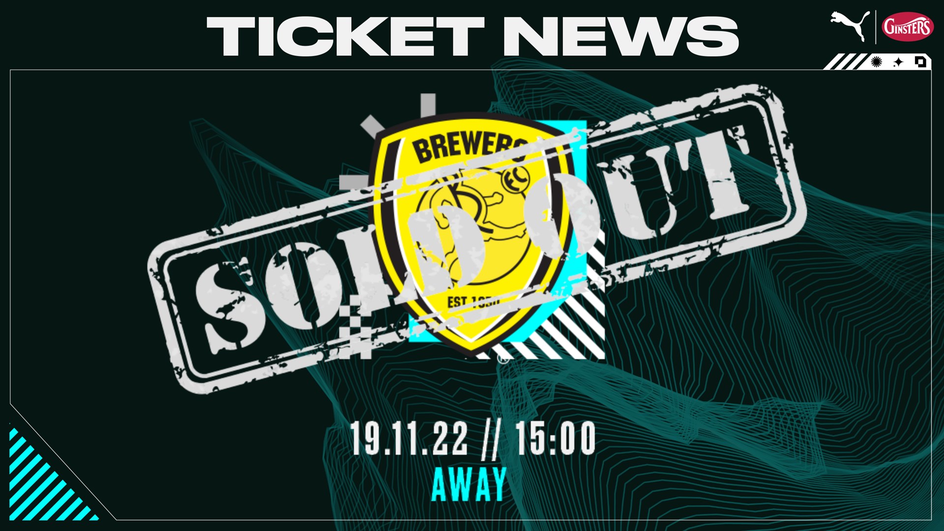 Burton Away tickets sold out