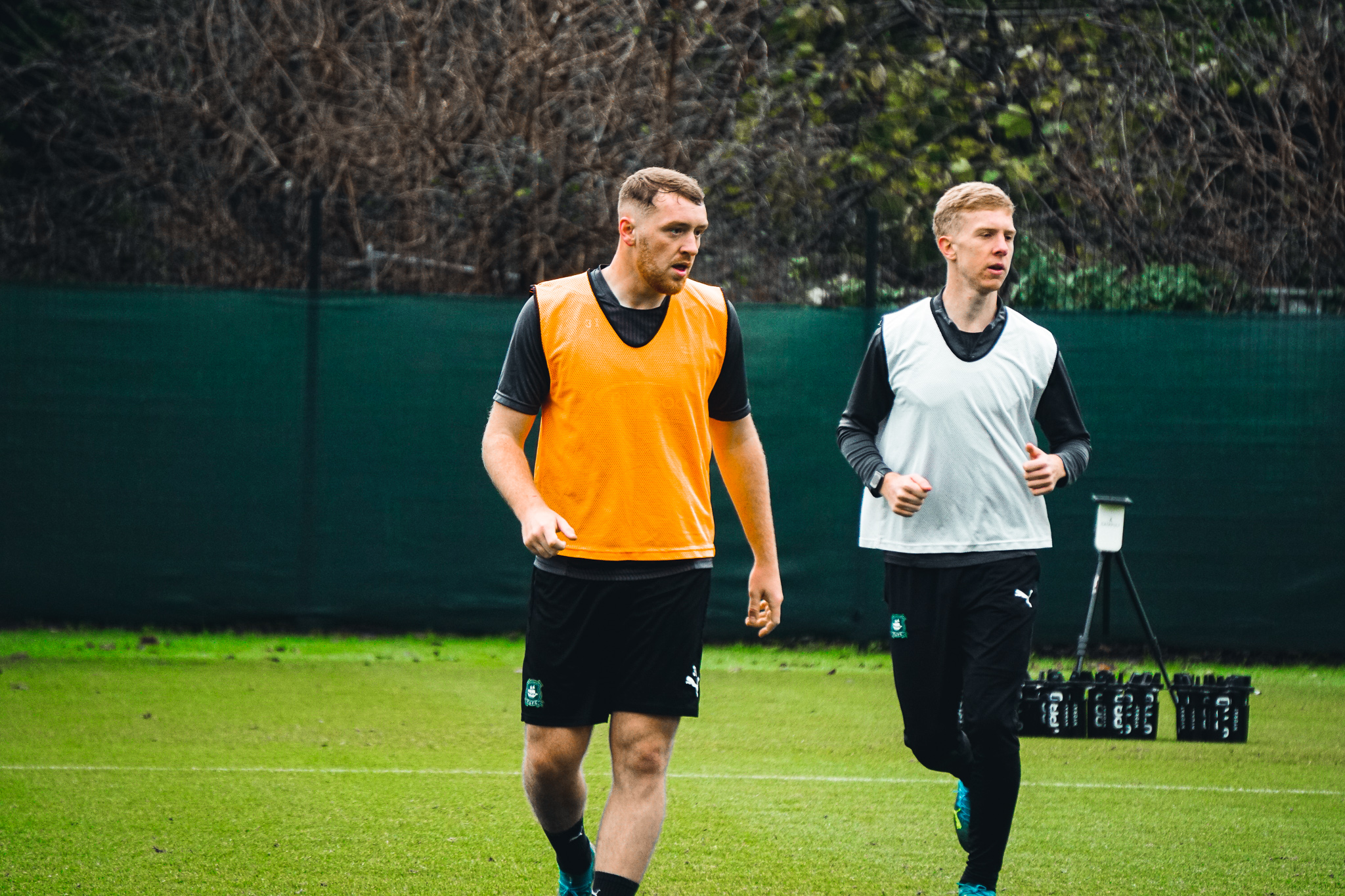 Luke Jephcott and Ryan Law training fro Argyle