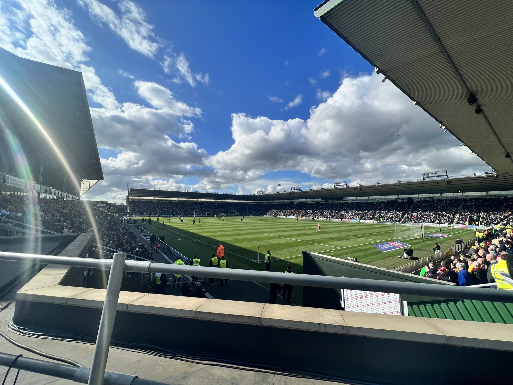 Home Park in the sunshine