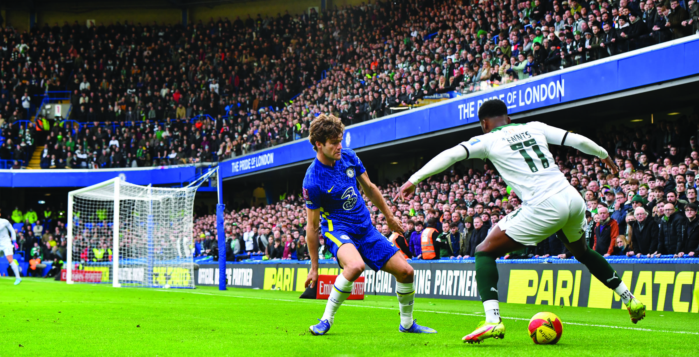Niall Ennis at Stamford Bridge