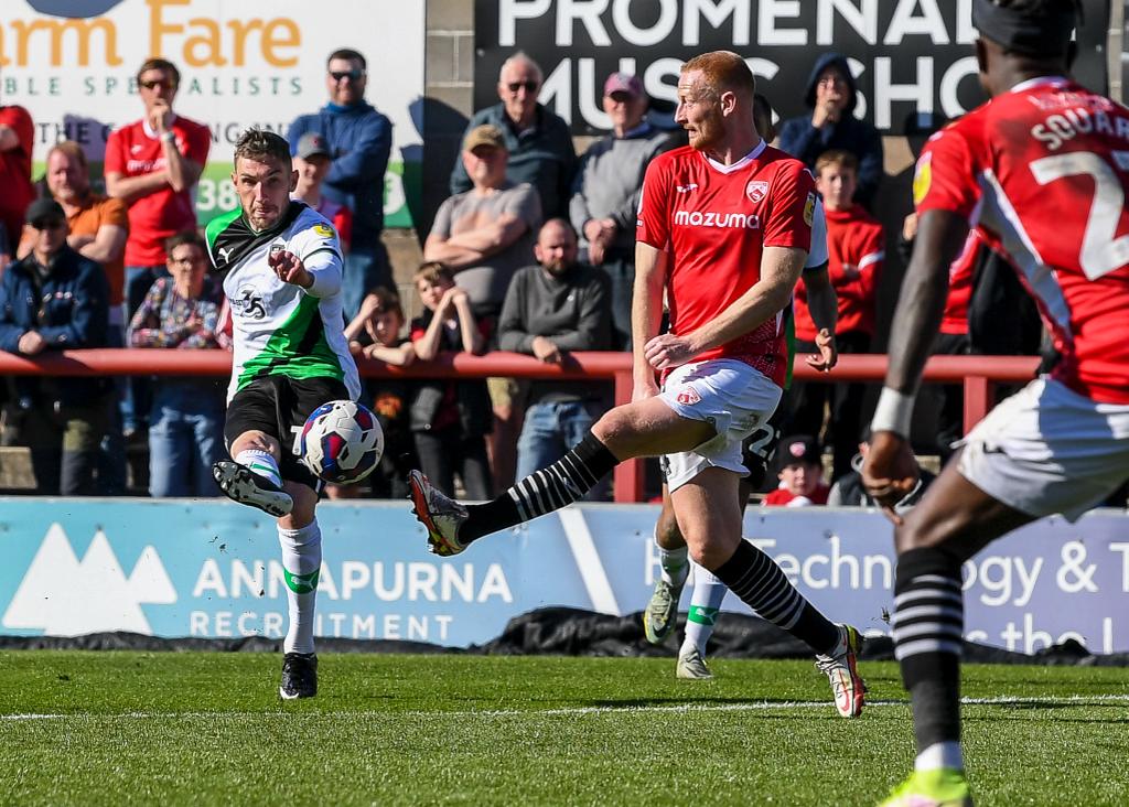 Danny Mayor strikes against Morecambe