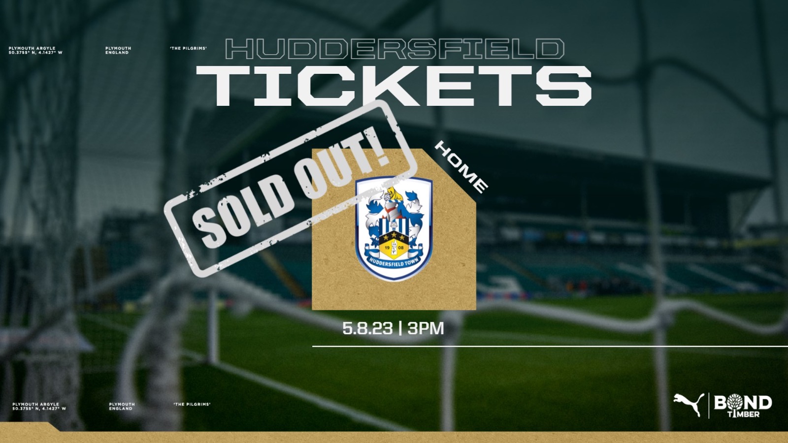 Huddersfield Town Tickets Sold Out