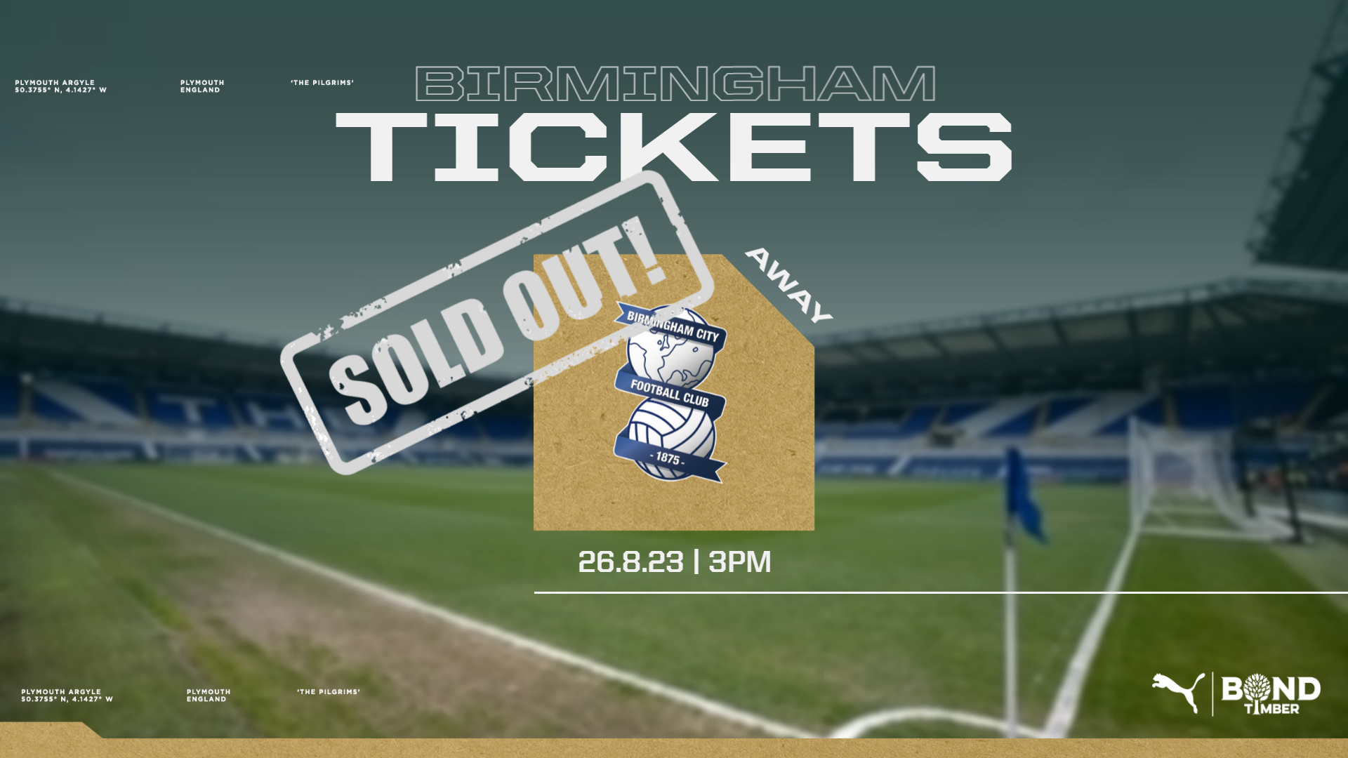 Birmingham tickets sold out