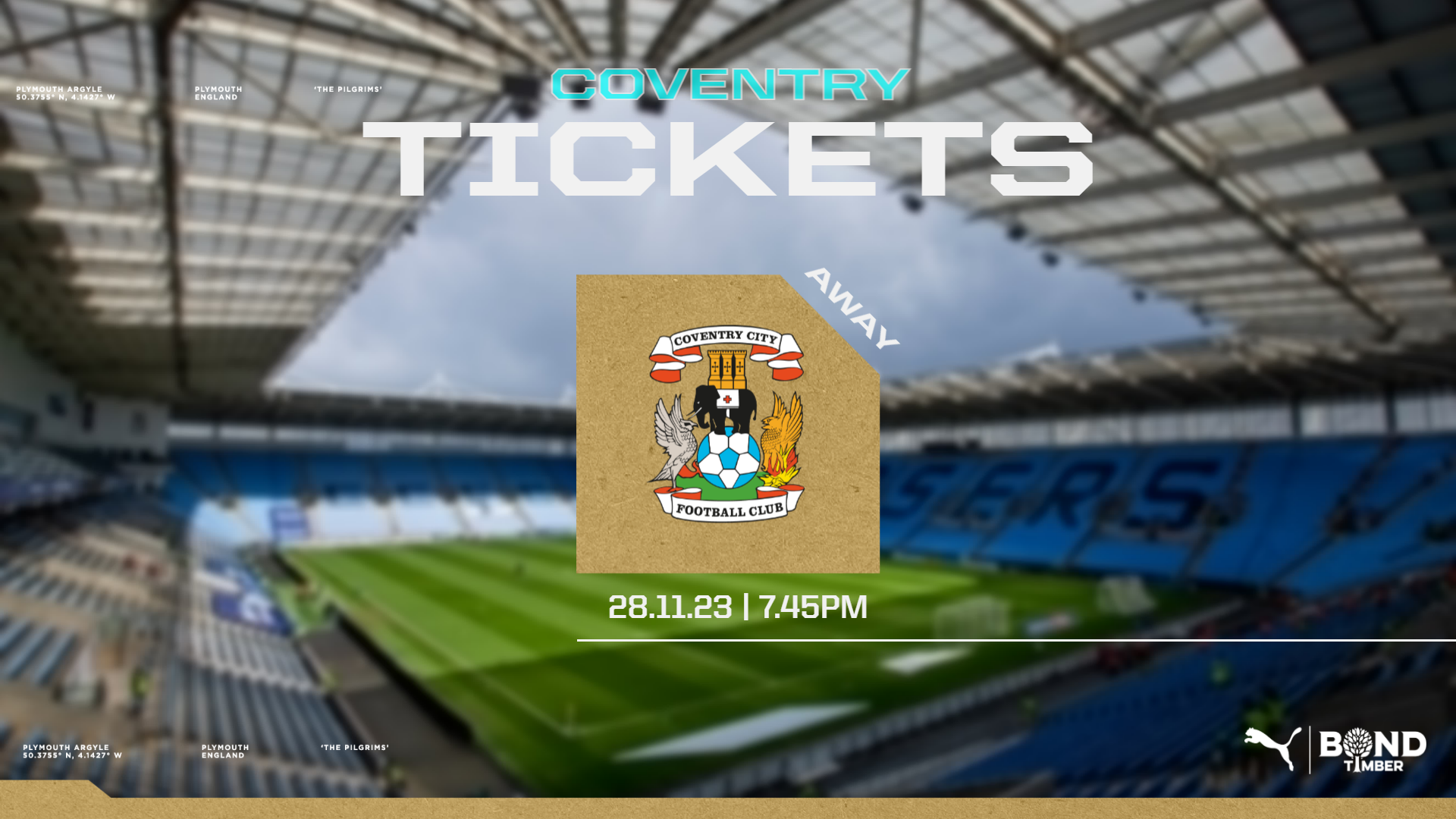 Coventry city tickets