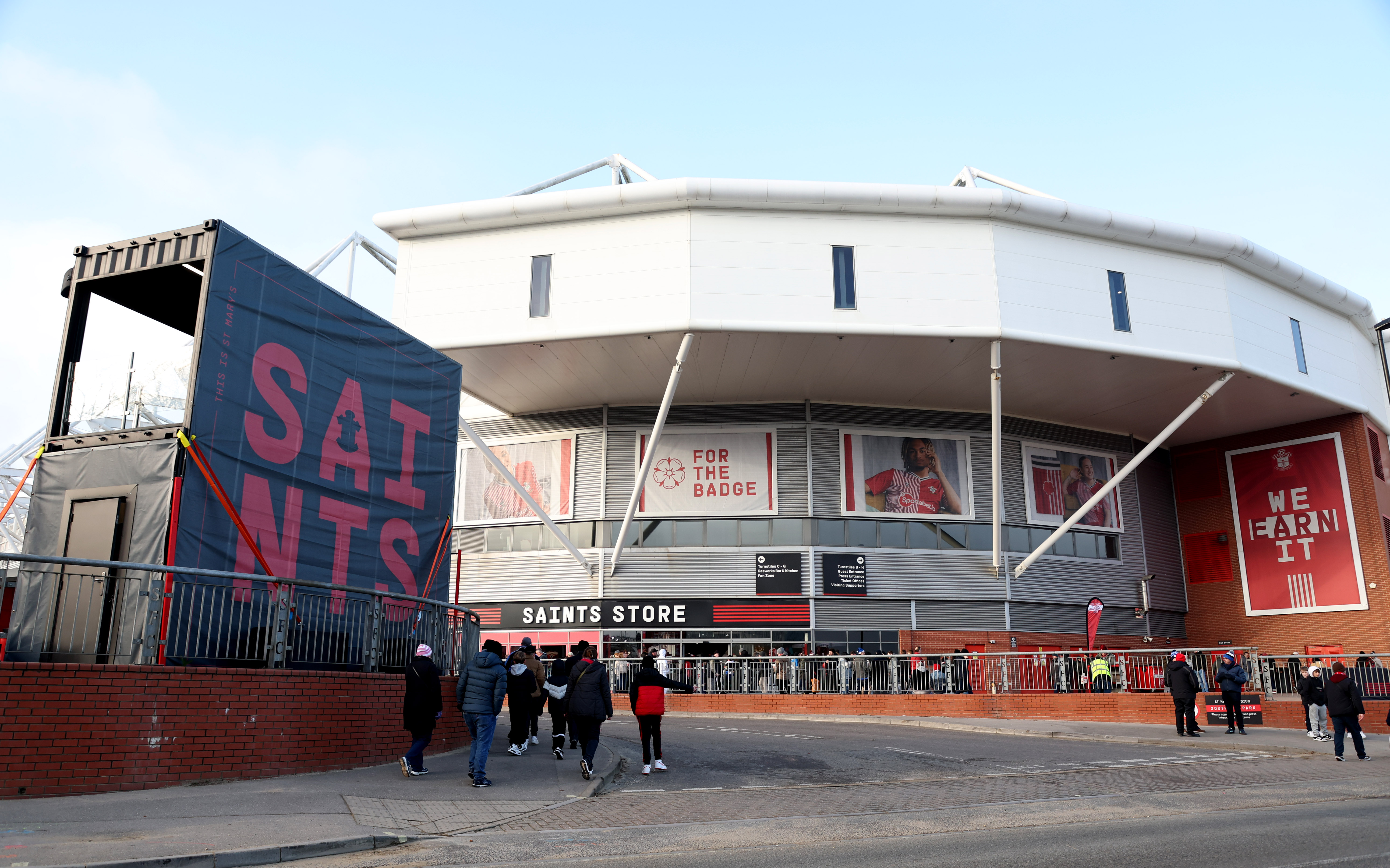 St Mary's Stadium from the outside