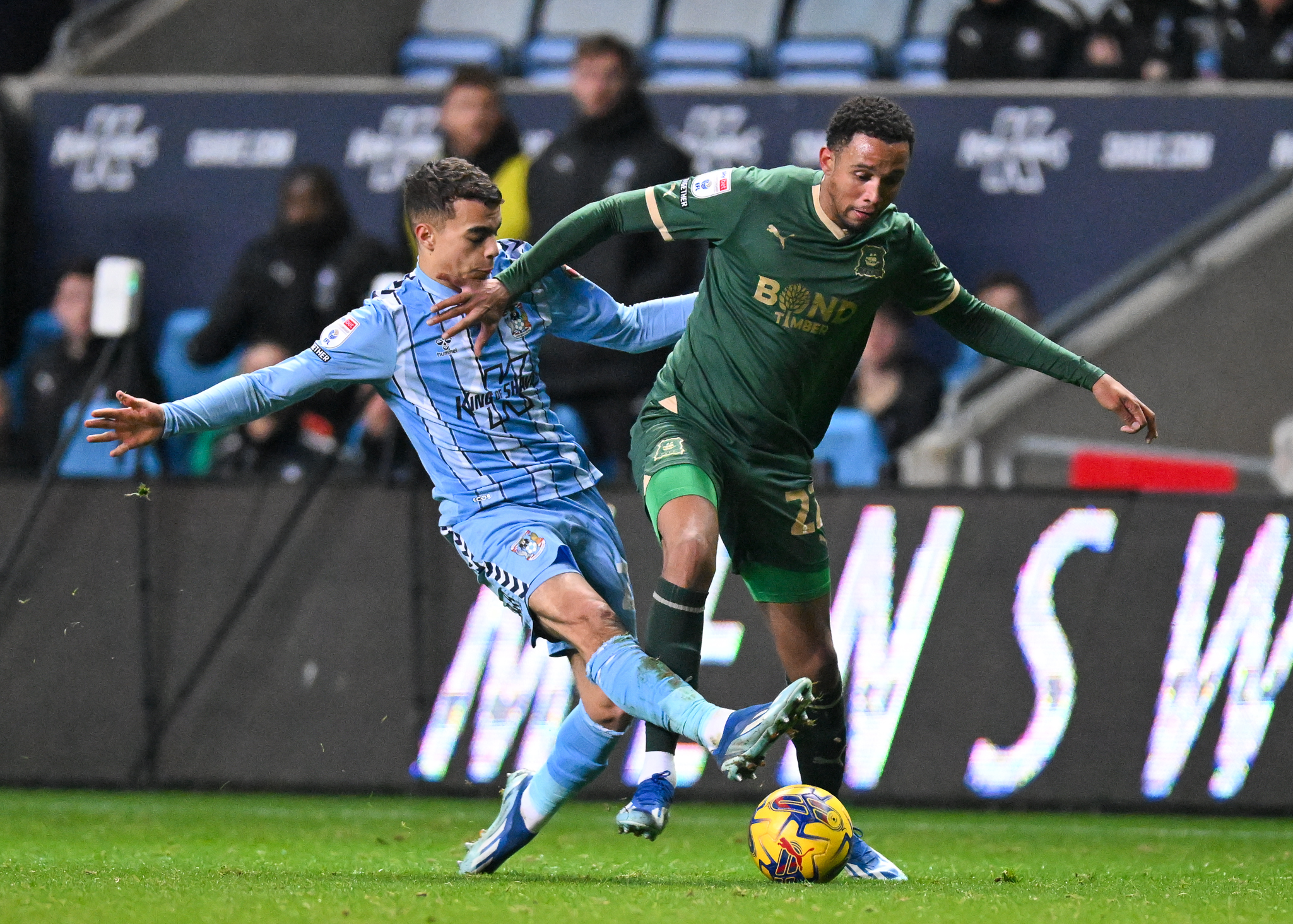 Brendan Galloway in action against Coventry 