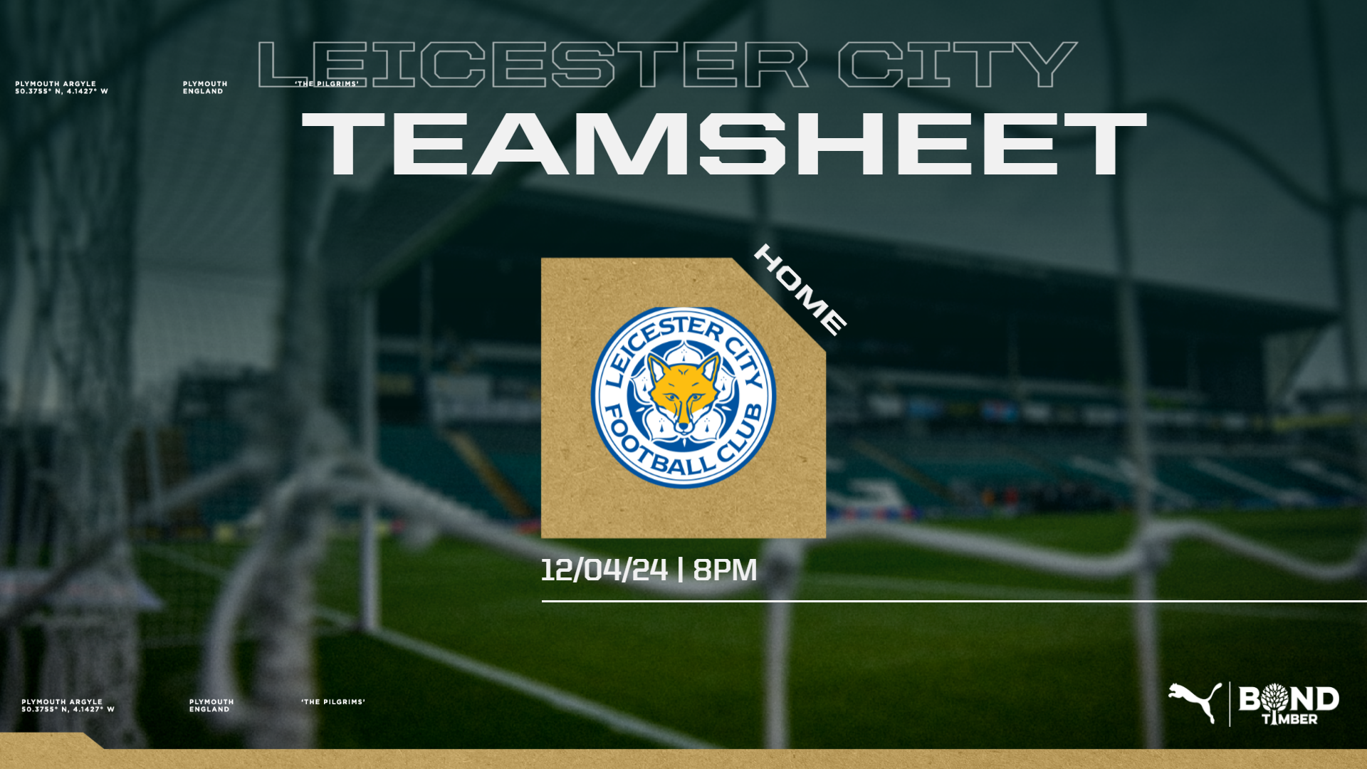 Leicester team sheet