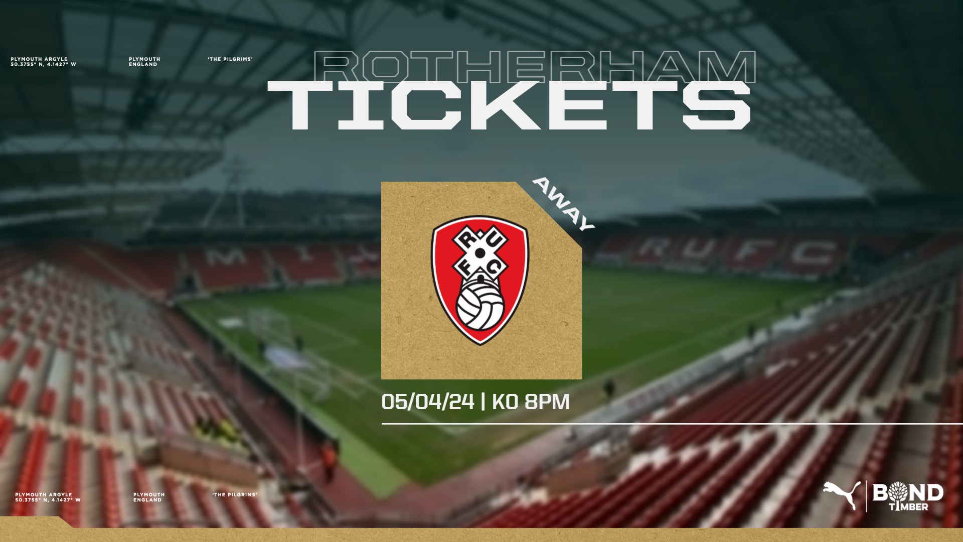 Rotherham United (A) tickets