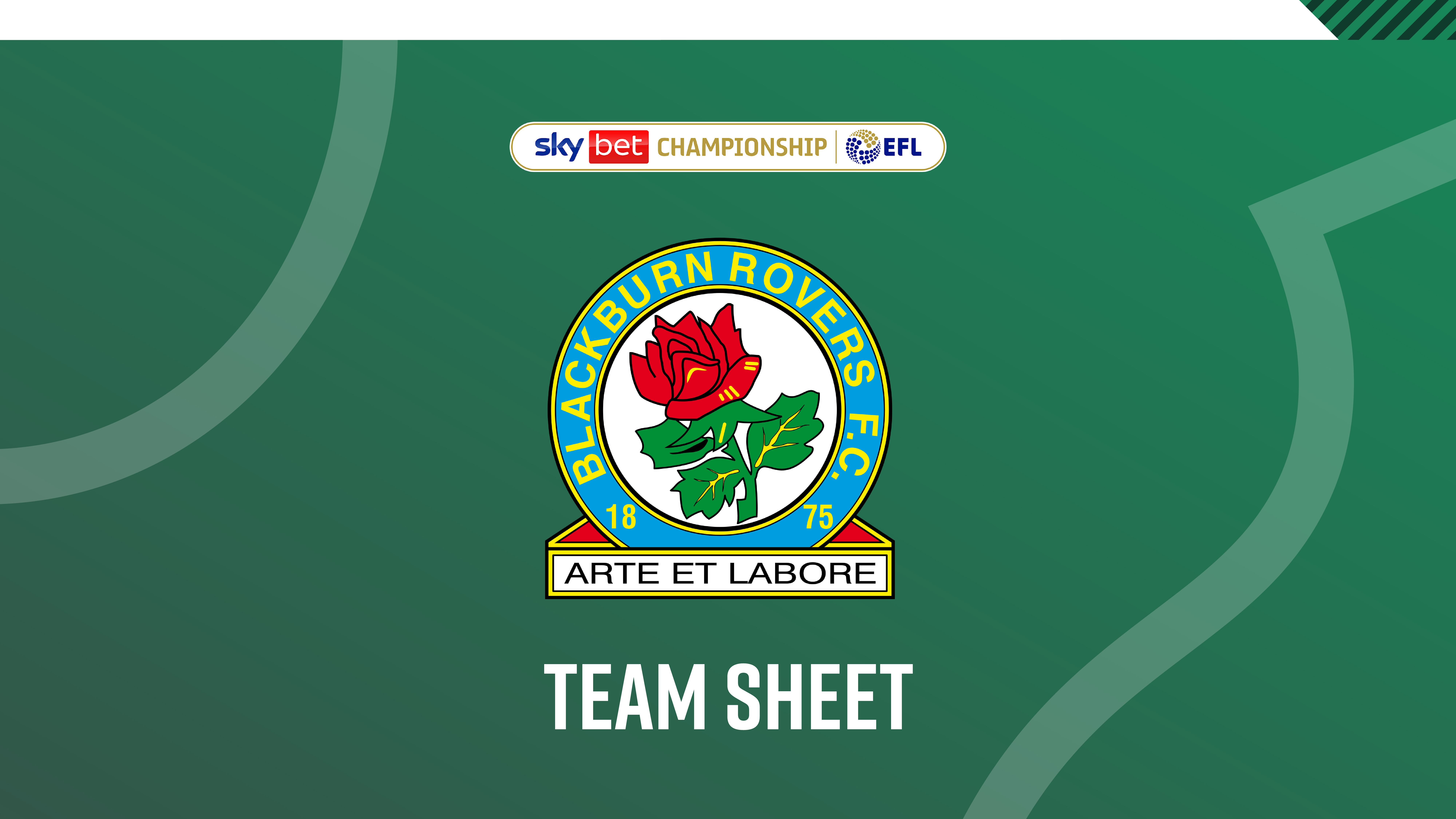 bLACKBURN tEAMSHEET