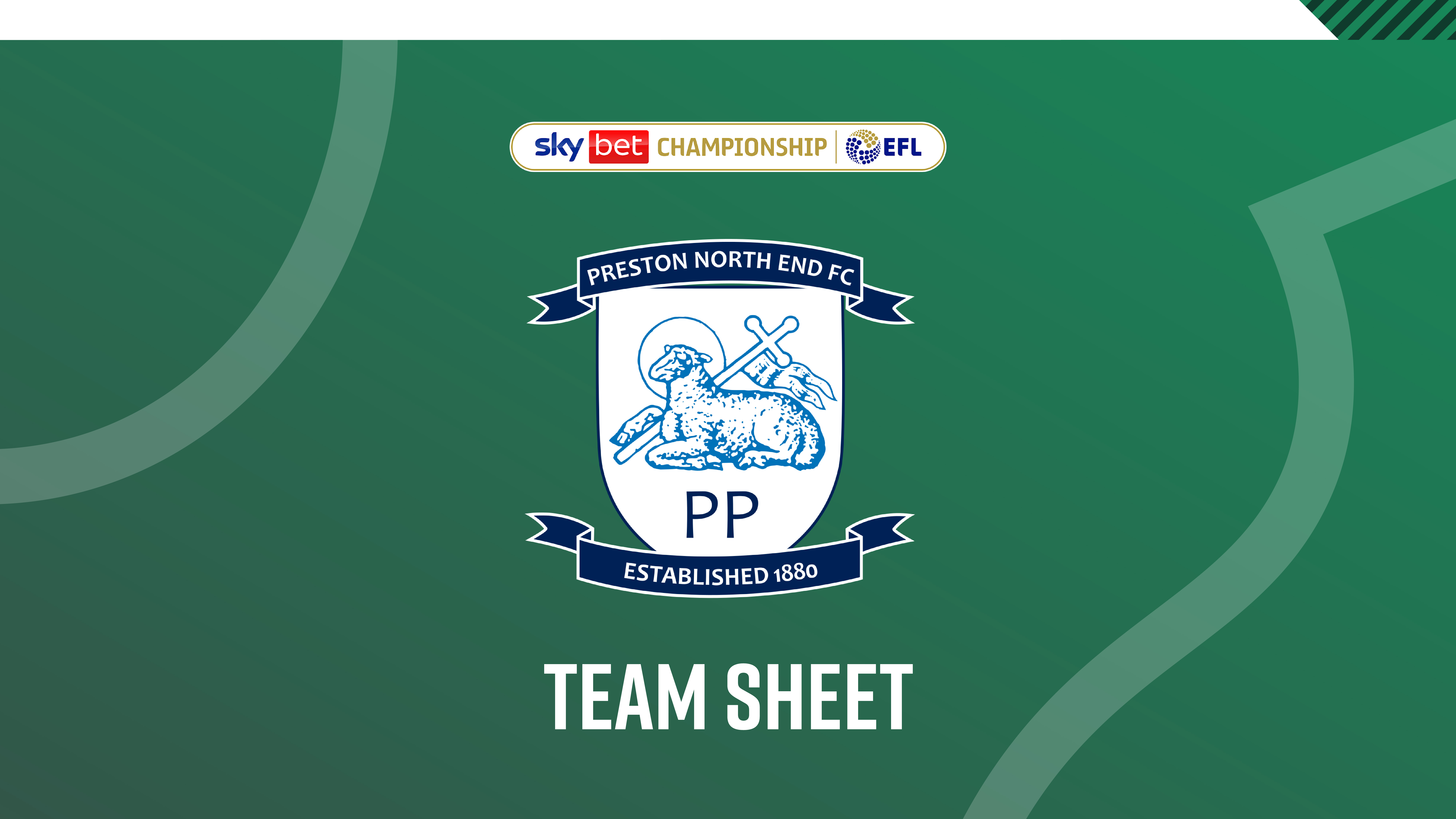 Preston Team Sheet