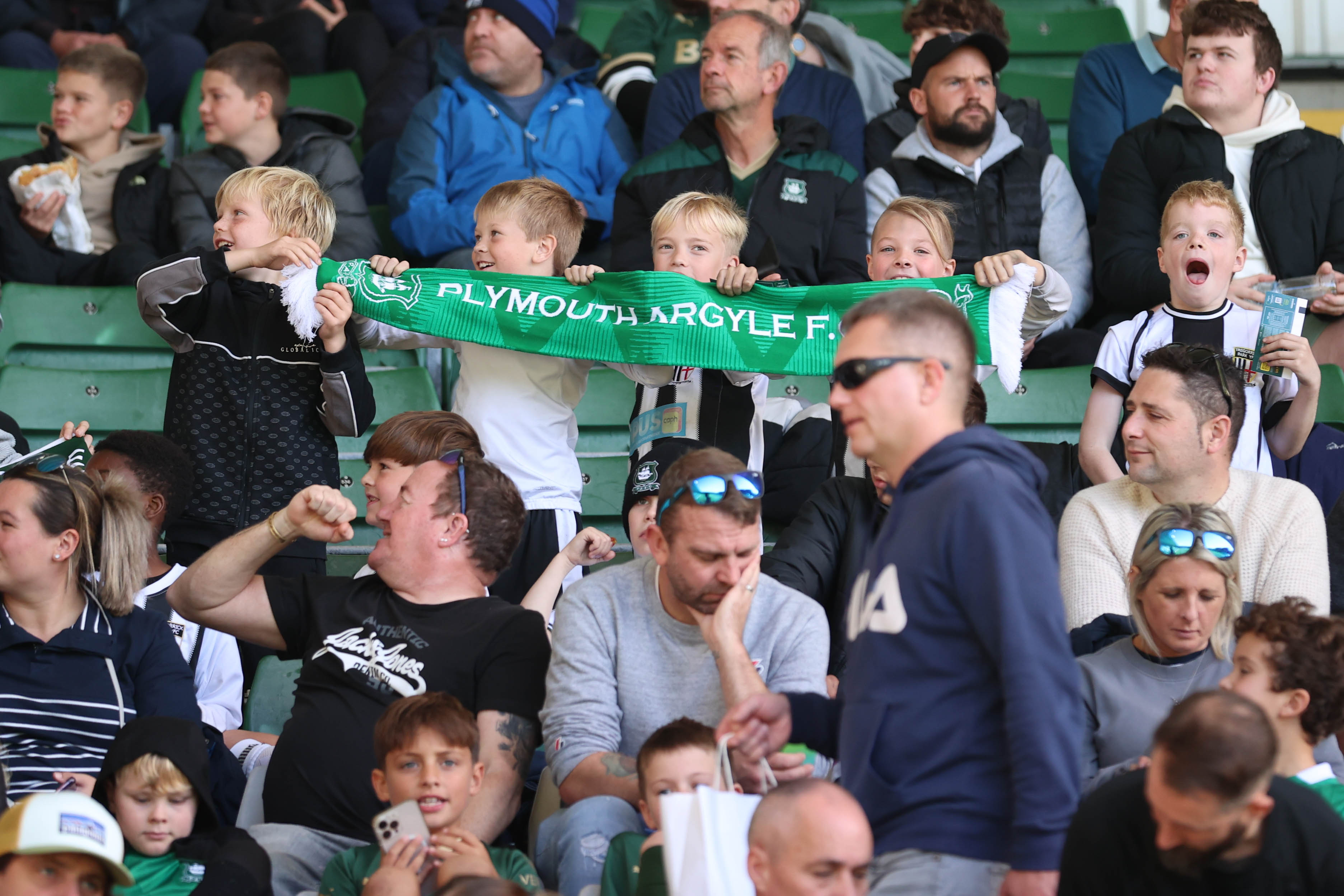 Argyle fans at Home Park