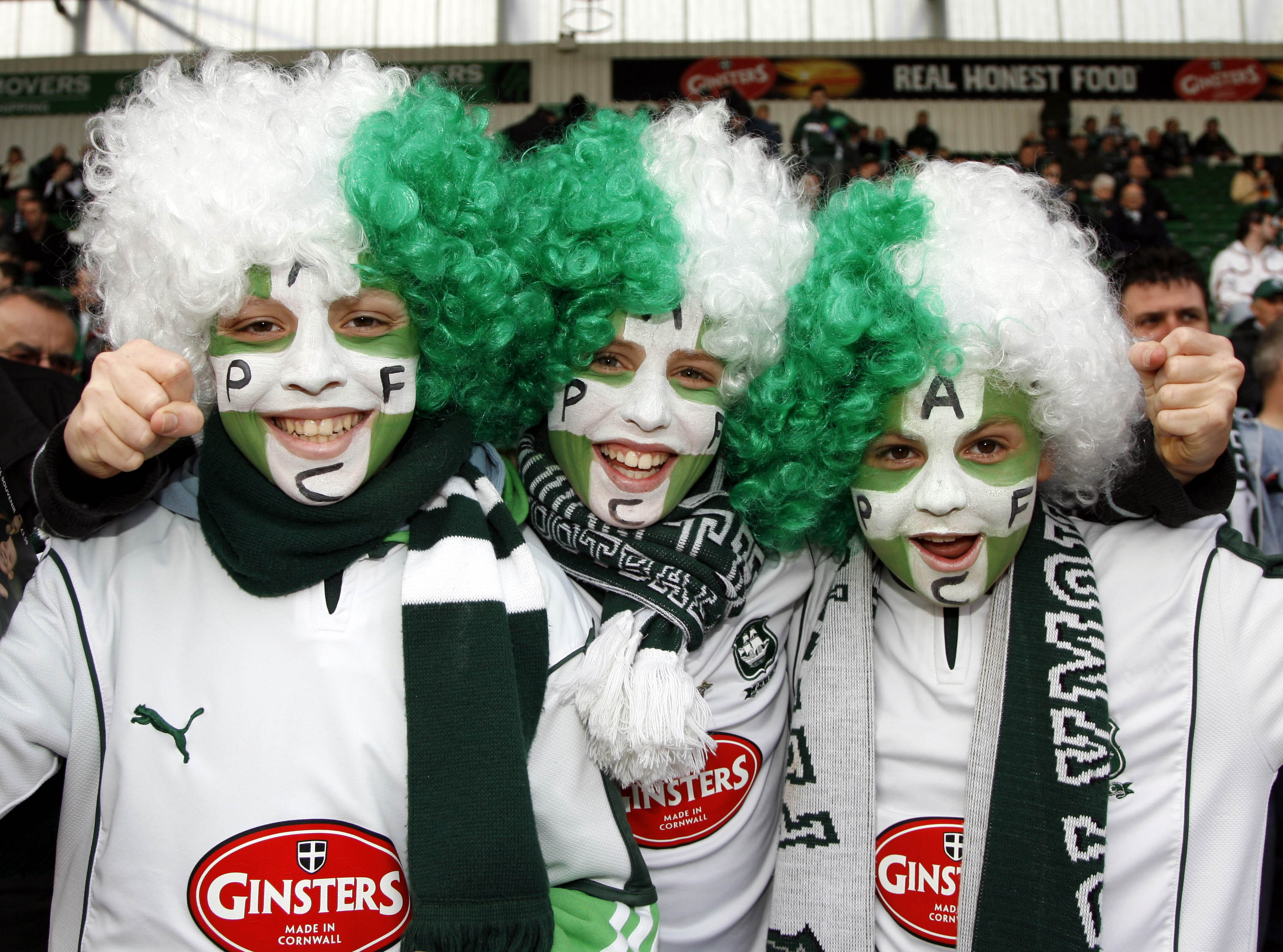 Argyle fans before the 2007 FA Cup quarter-final