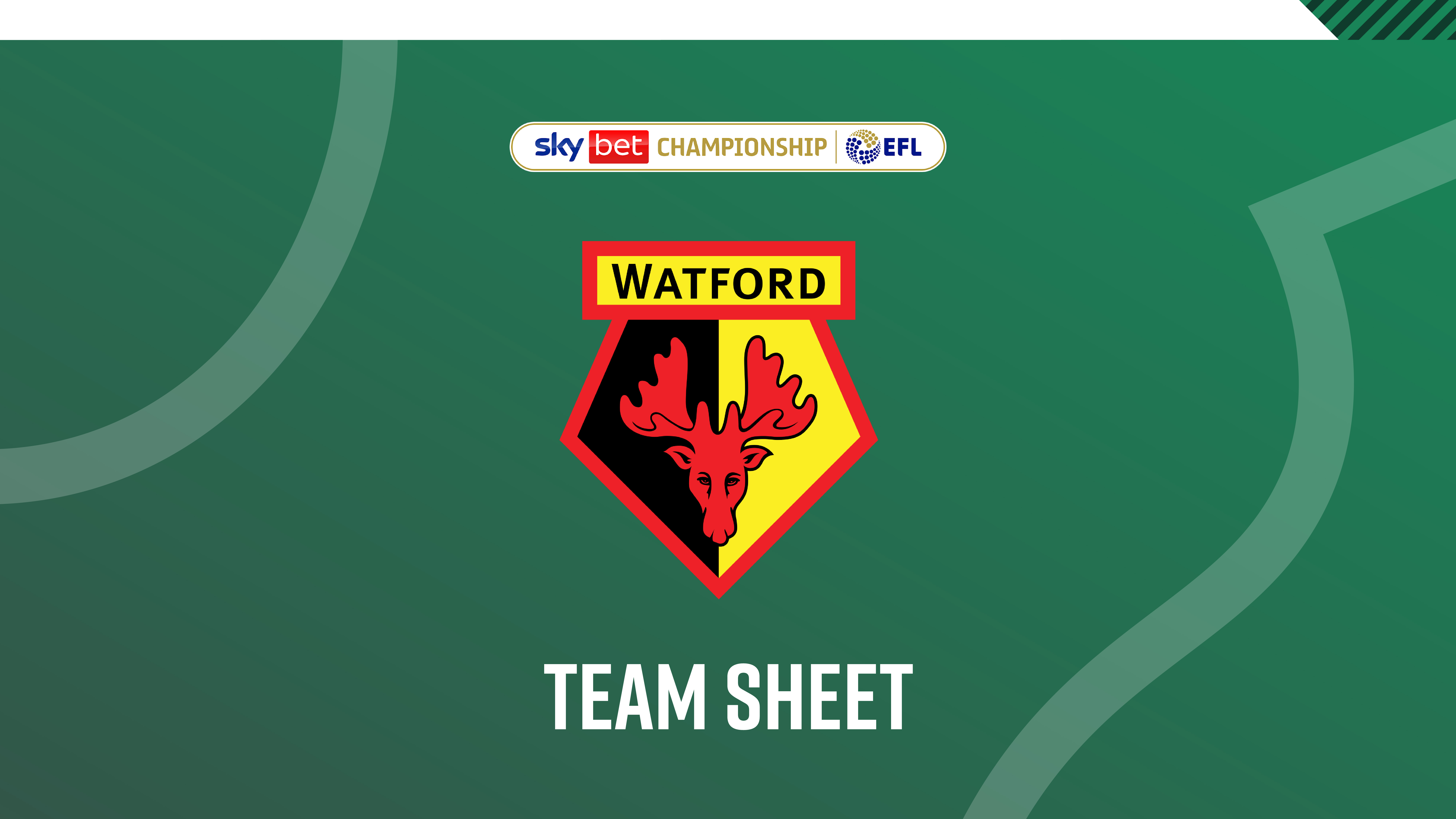 Watford Teamsheet