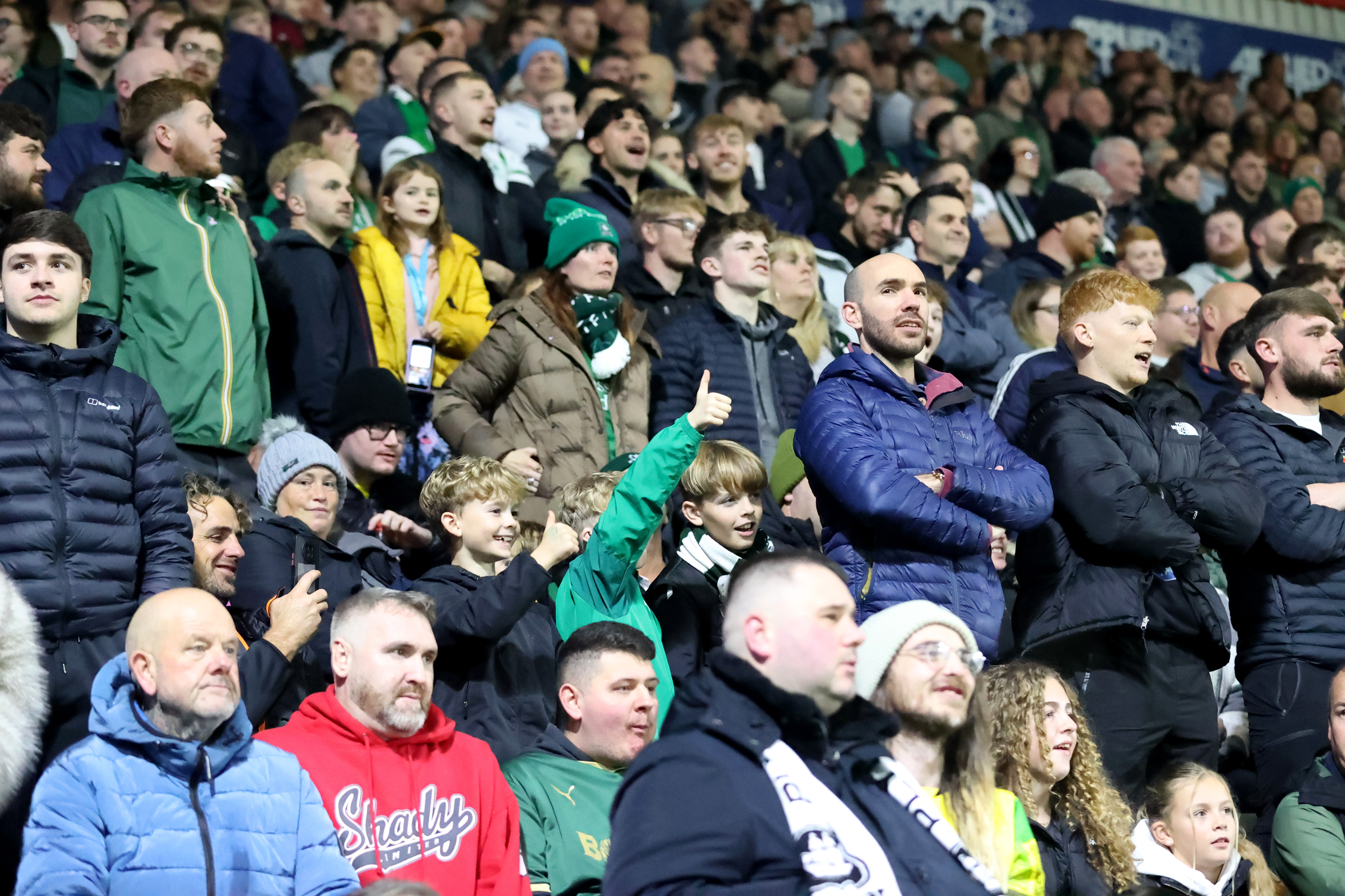 Argyle fans at Home Park