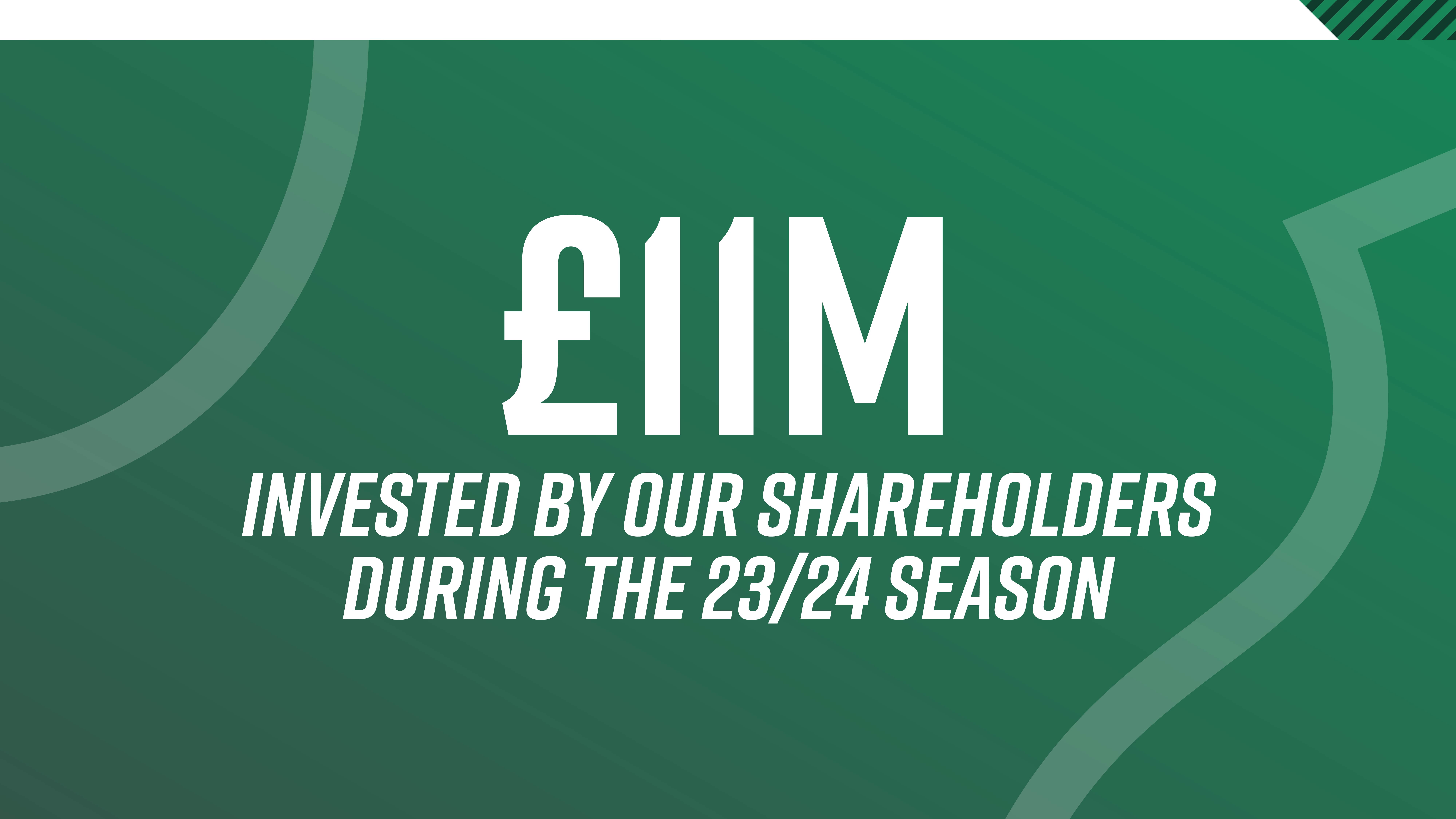 £11m invested by shareholders