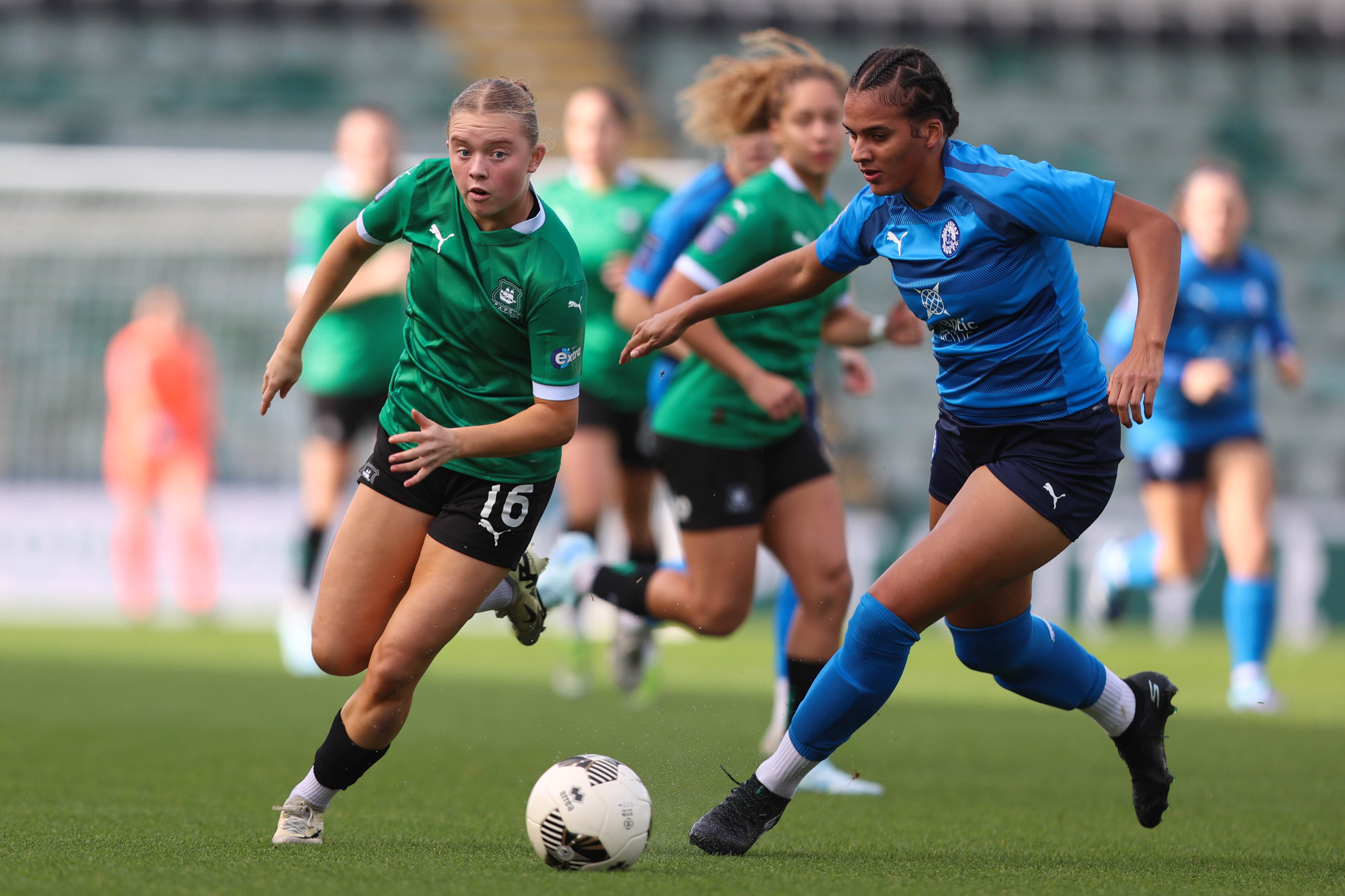 Ella Stephens in action against Billericay