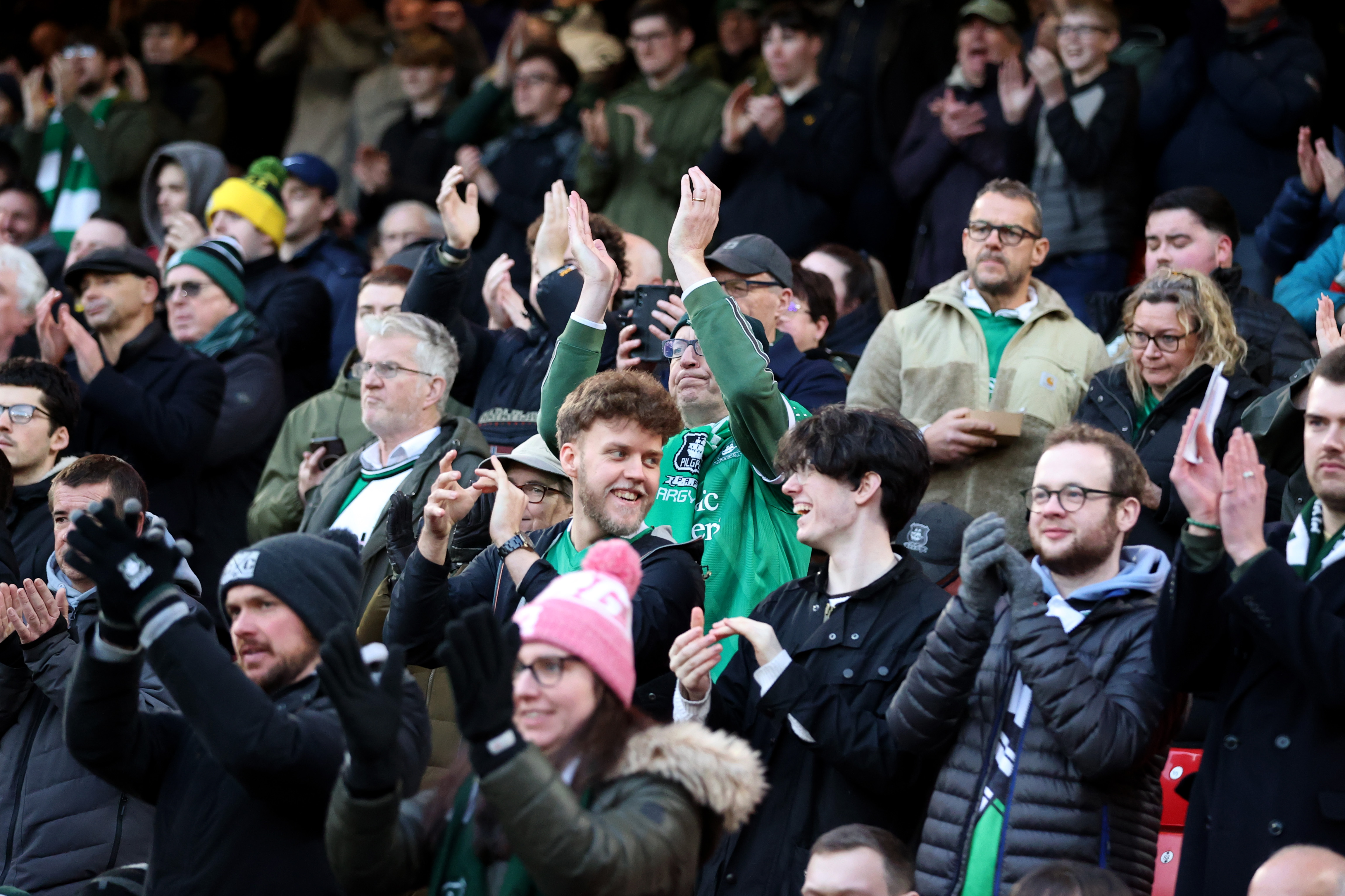 Argyle fans at Bramall Lane