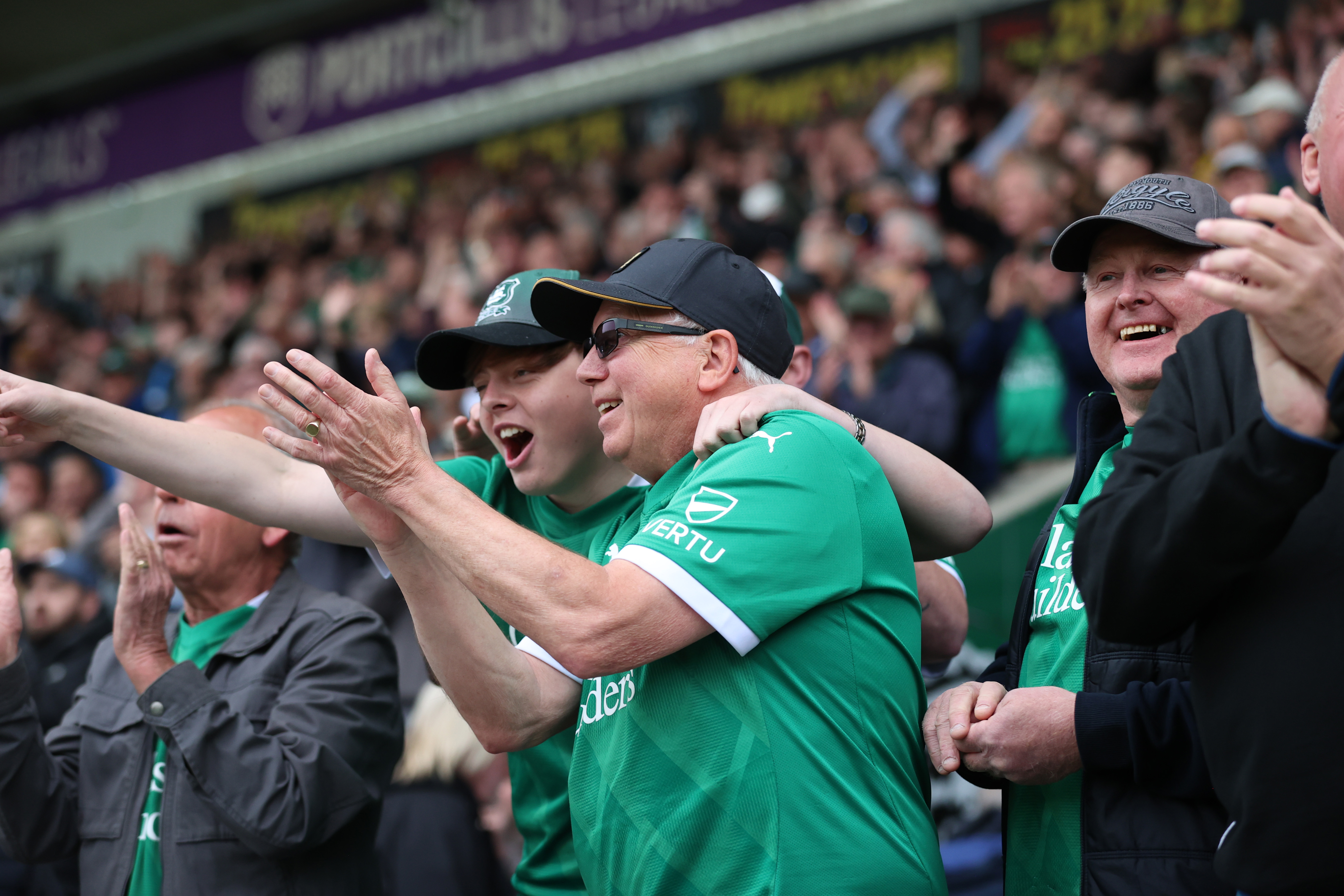 Argyle fans at Home Park