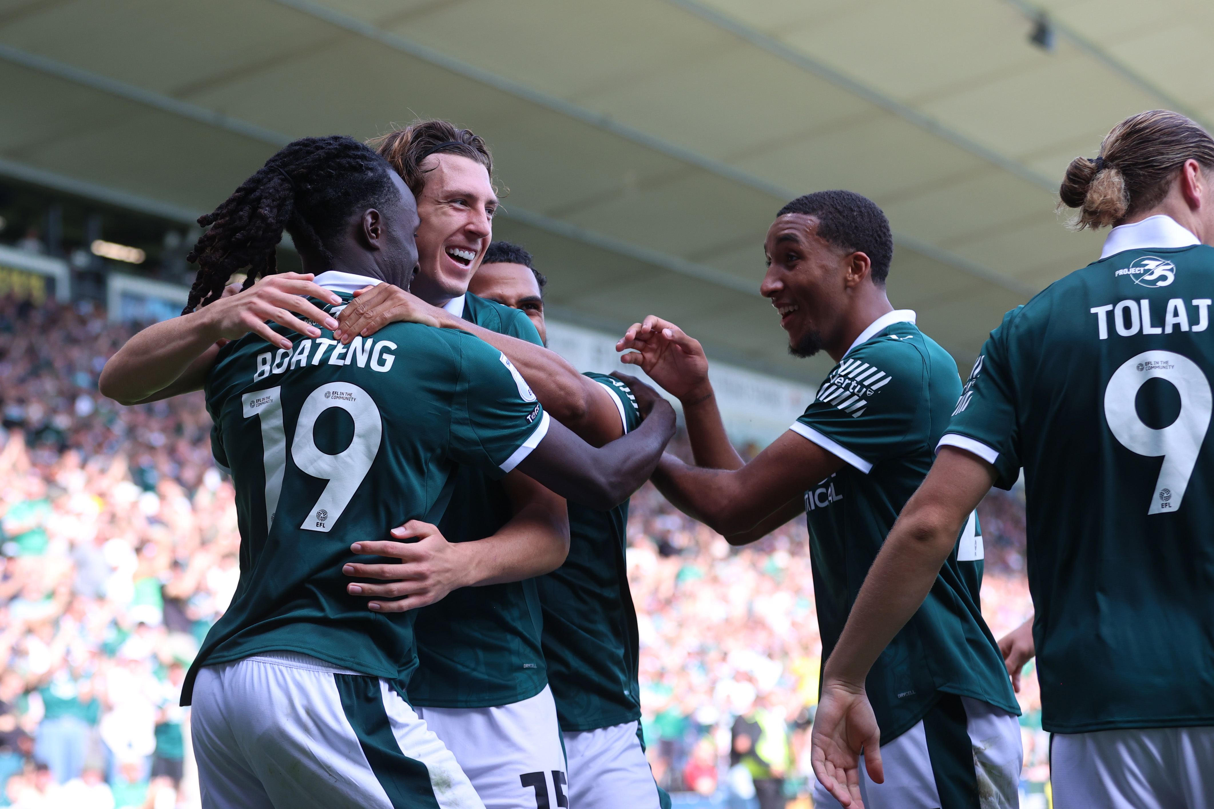 Argyle players celebrating
