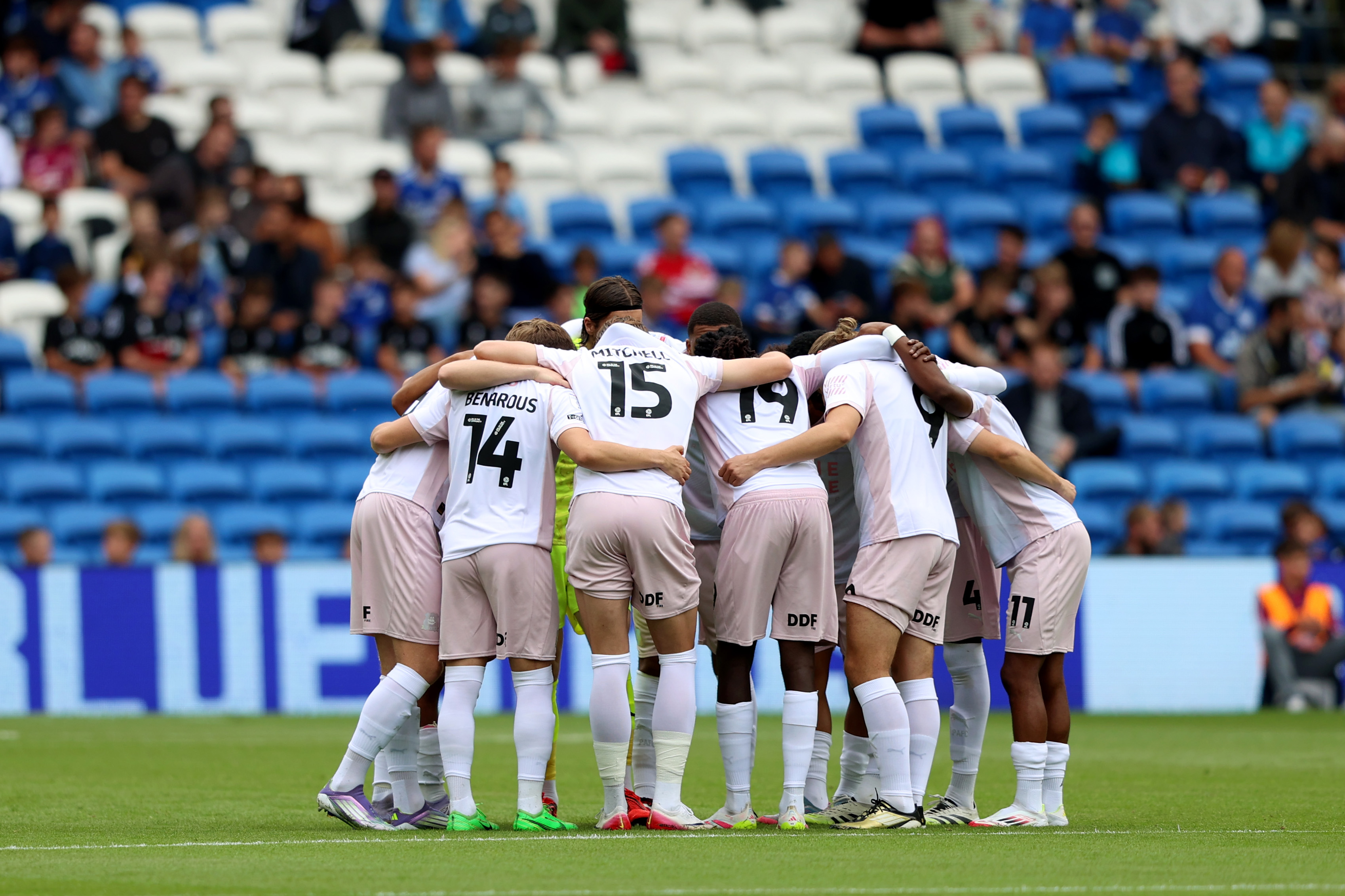 Argyle in a huddle
