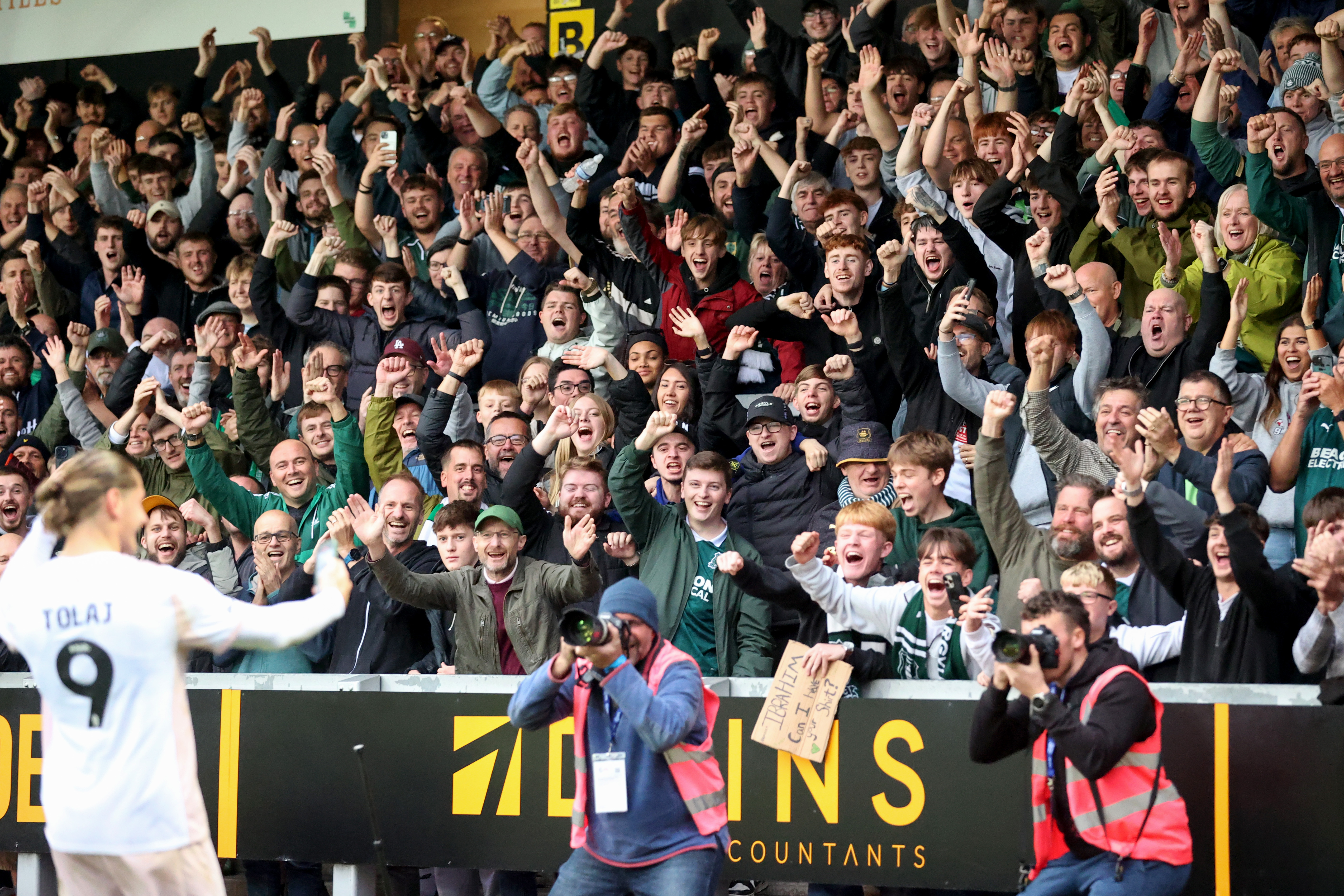 Argyle fans at Burton