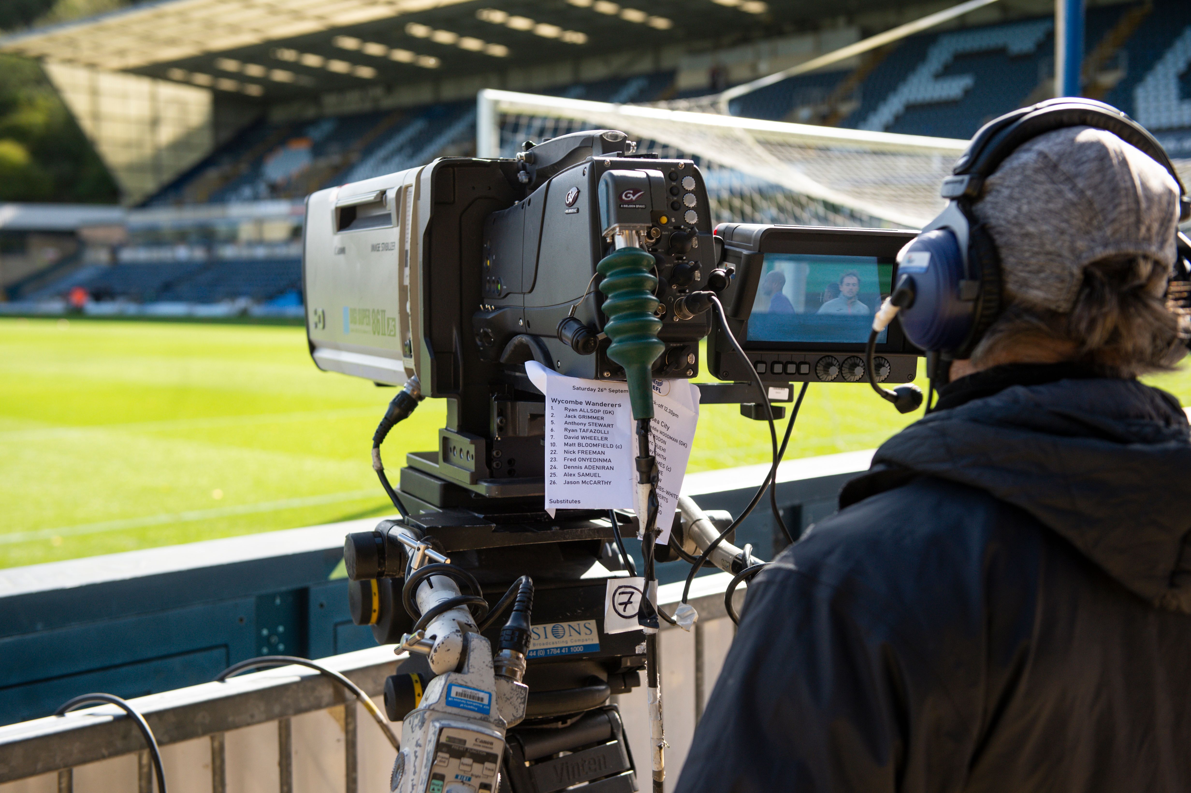TV Camera at Adams Park