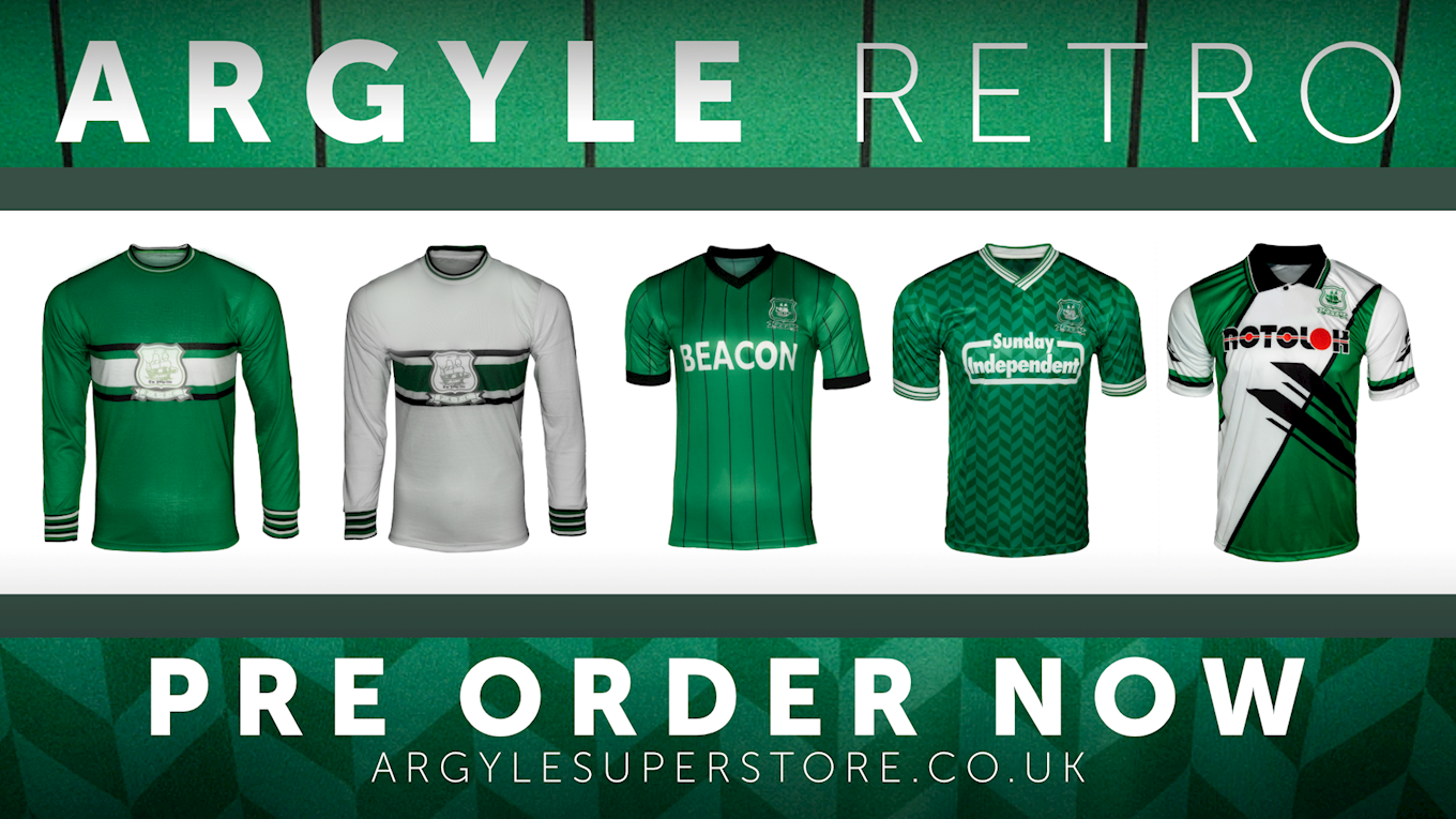 Plymouth Argyle retro vintage football soccer shirt 
