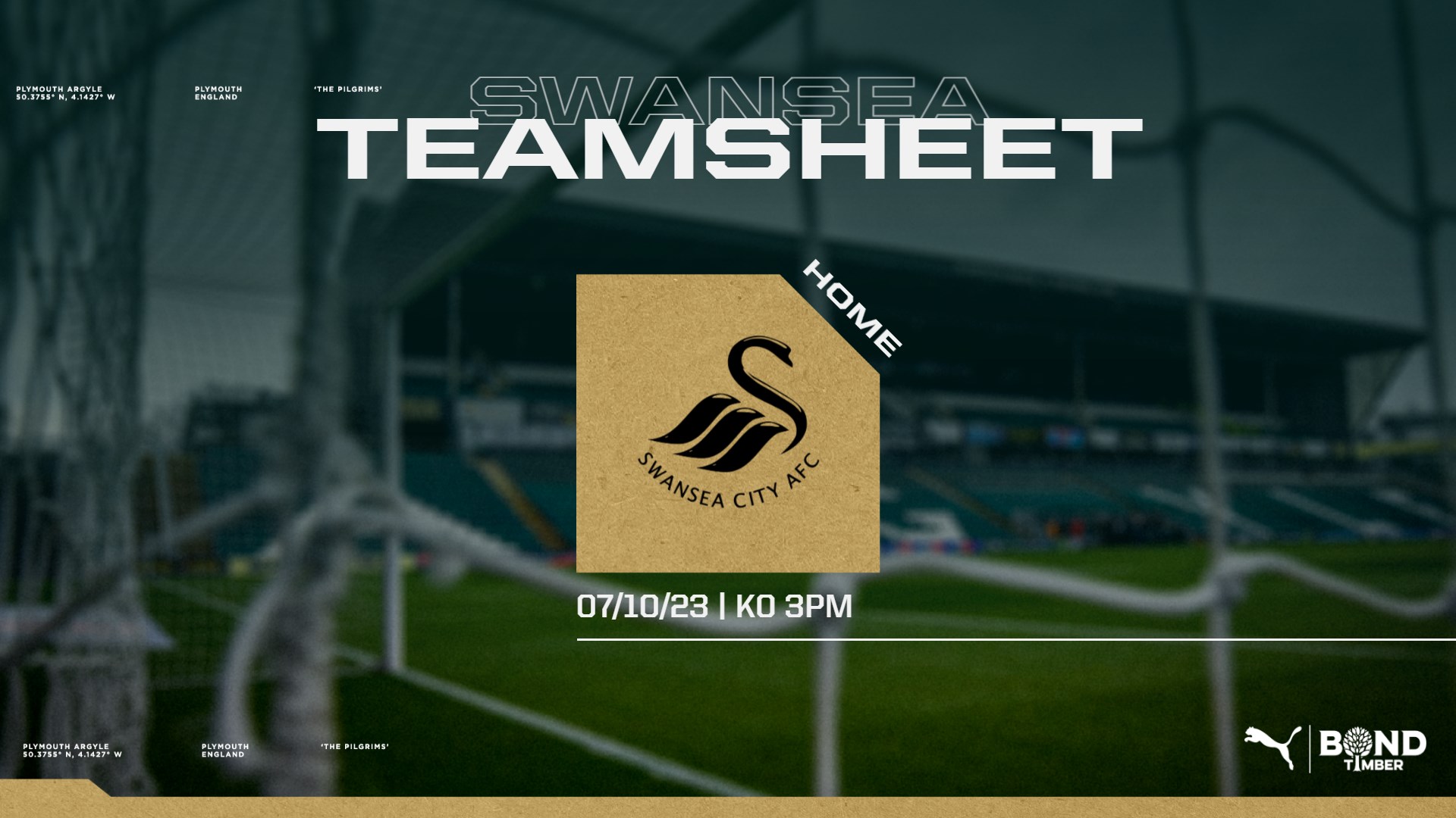 Swansea City Teamsheet