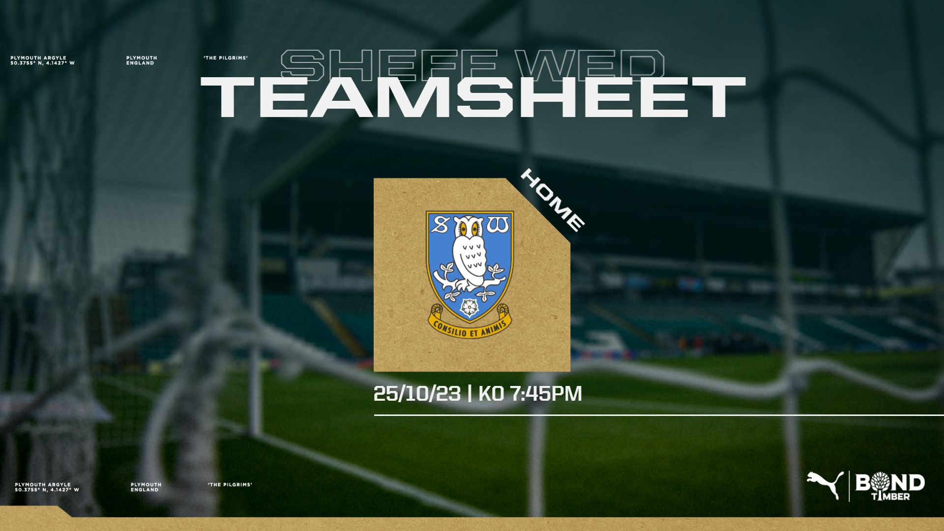 Sheffield Wednesday Team Sheet