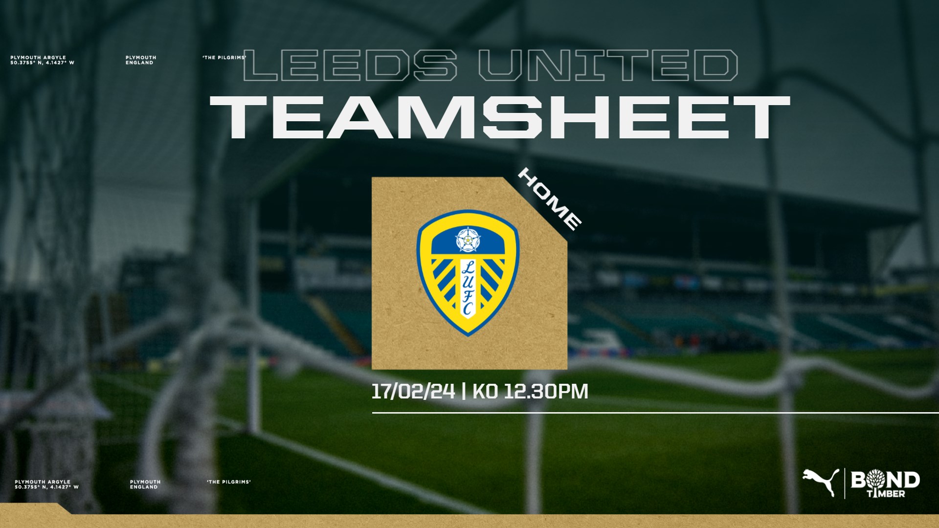 Leeds United Teamsheet