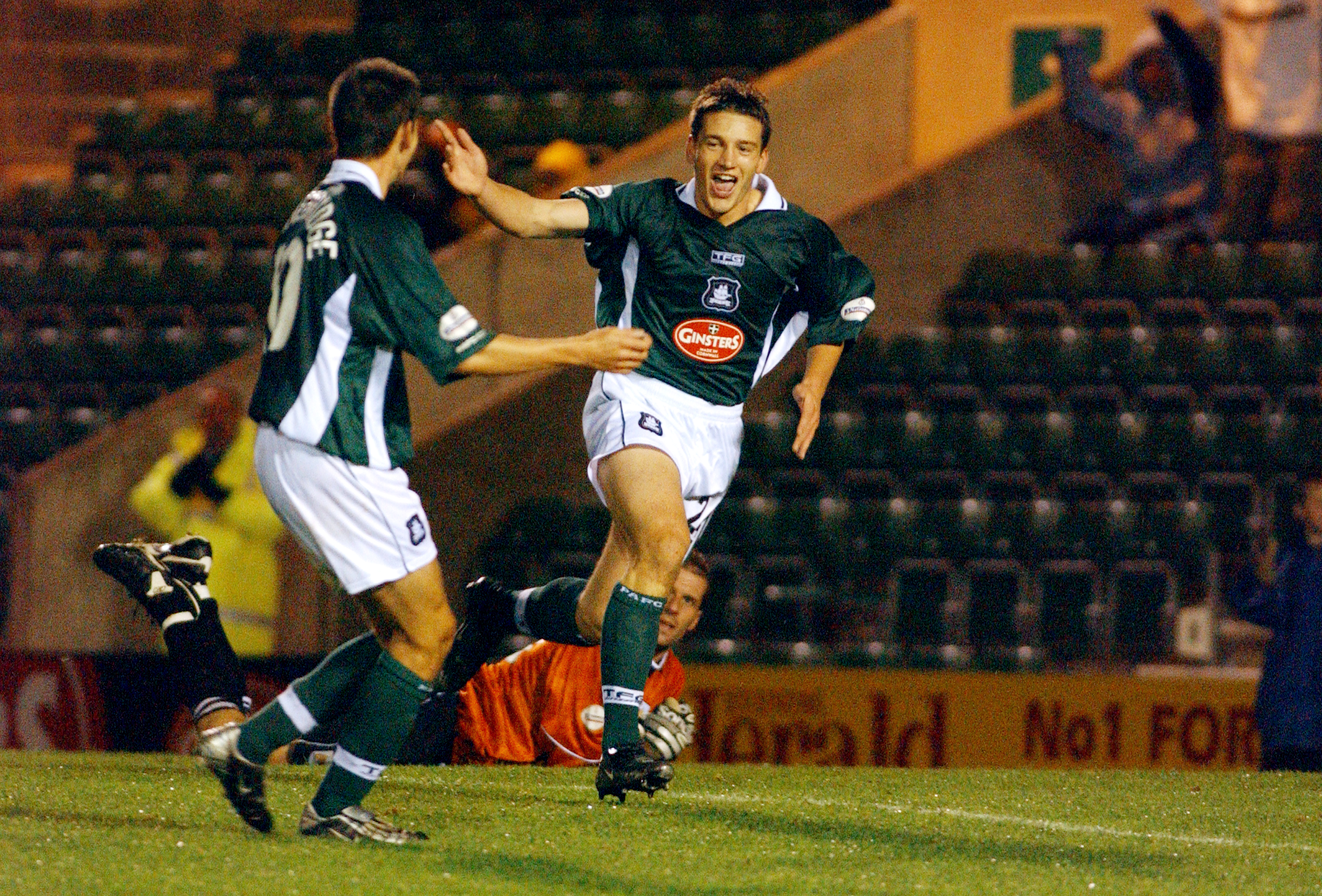 Peter gilbert celebrates