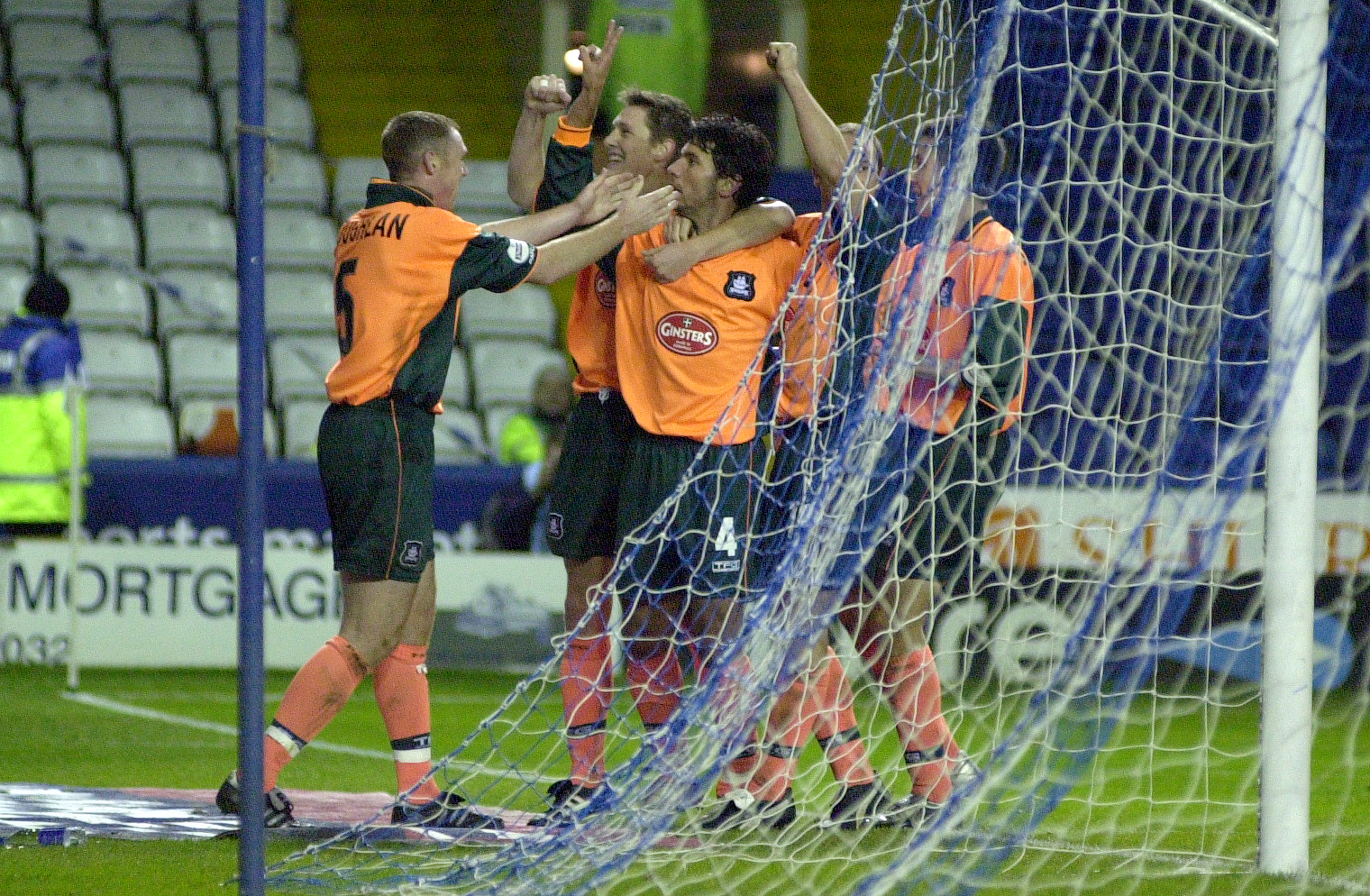 Argyle celebrate at Sheffield Wednesday