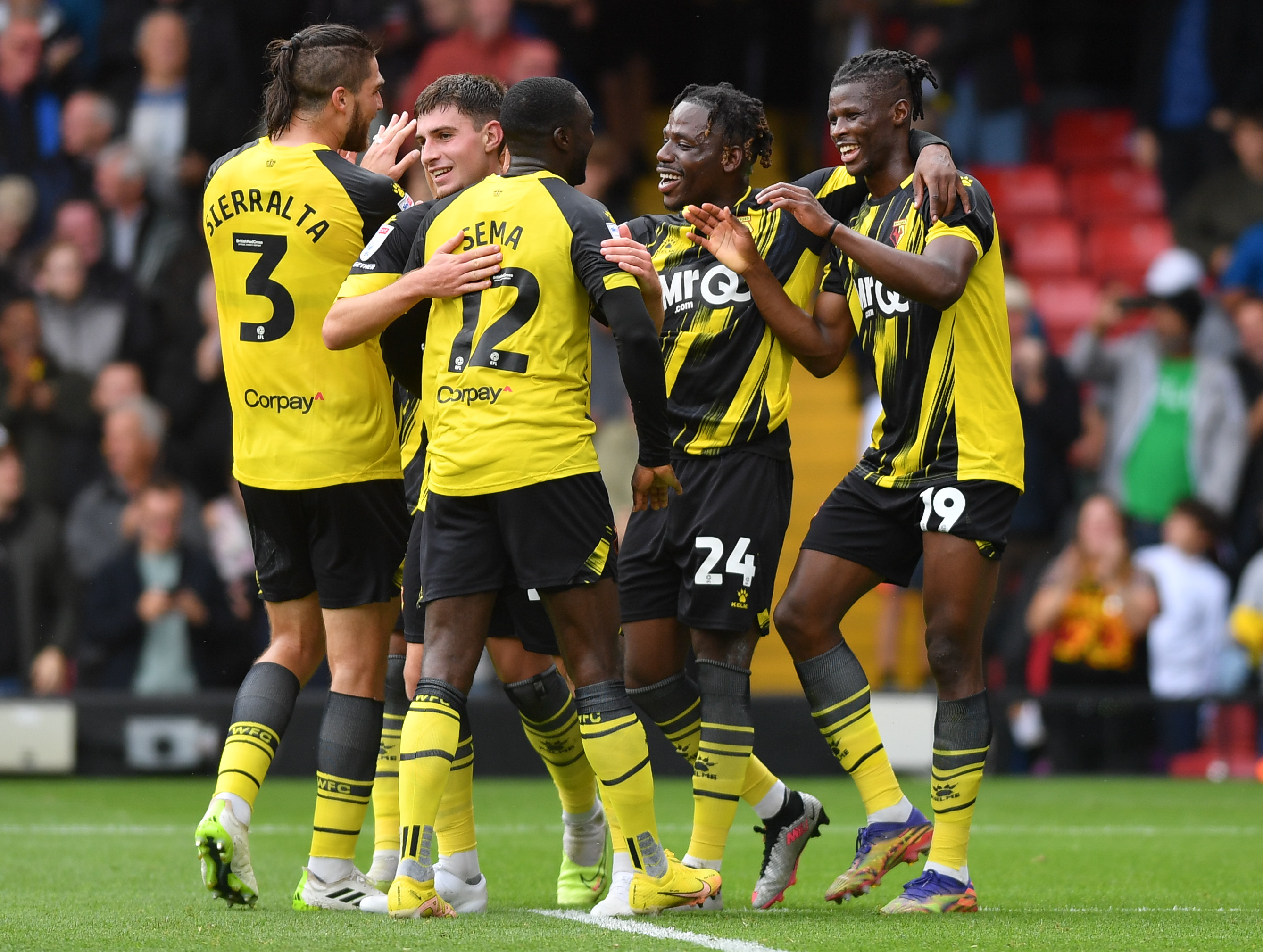 Watford celebrating 