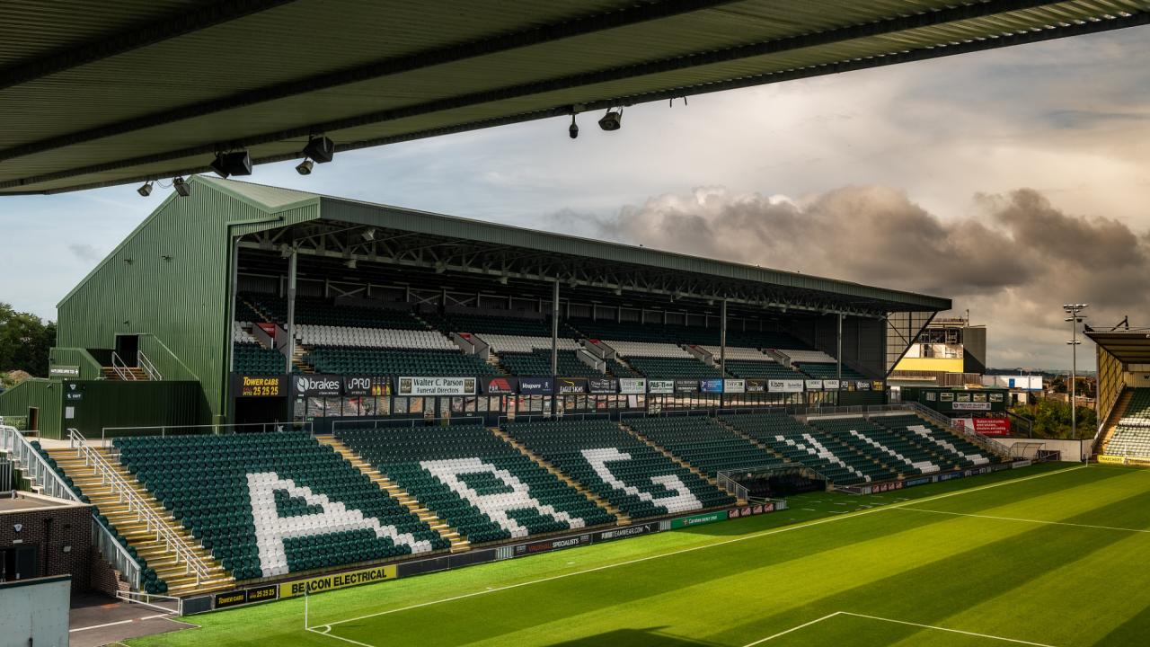 Mayflower Grandstand Lower Tier | Plymouth Argyle - PAFC