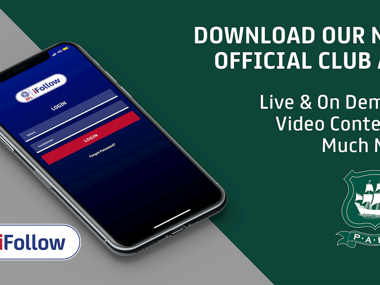 New EFL IFollow App | Plymouth Argyle - PAFC