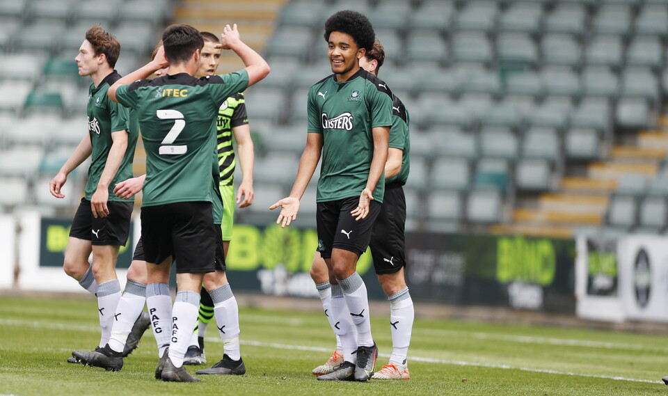 Jamal Salawu celebrates goal