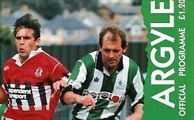 Retro Argyle v Bolton programme