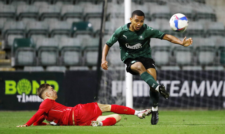 Jeffery Forkuo clears the ball
