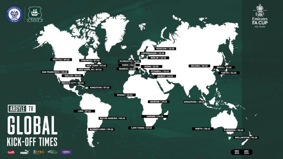 Rochdale Global Kick off Times